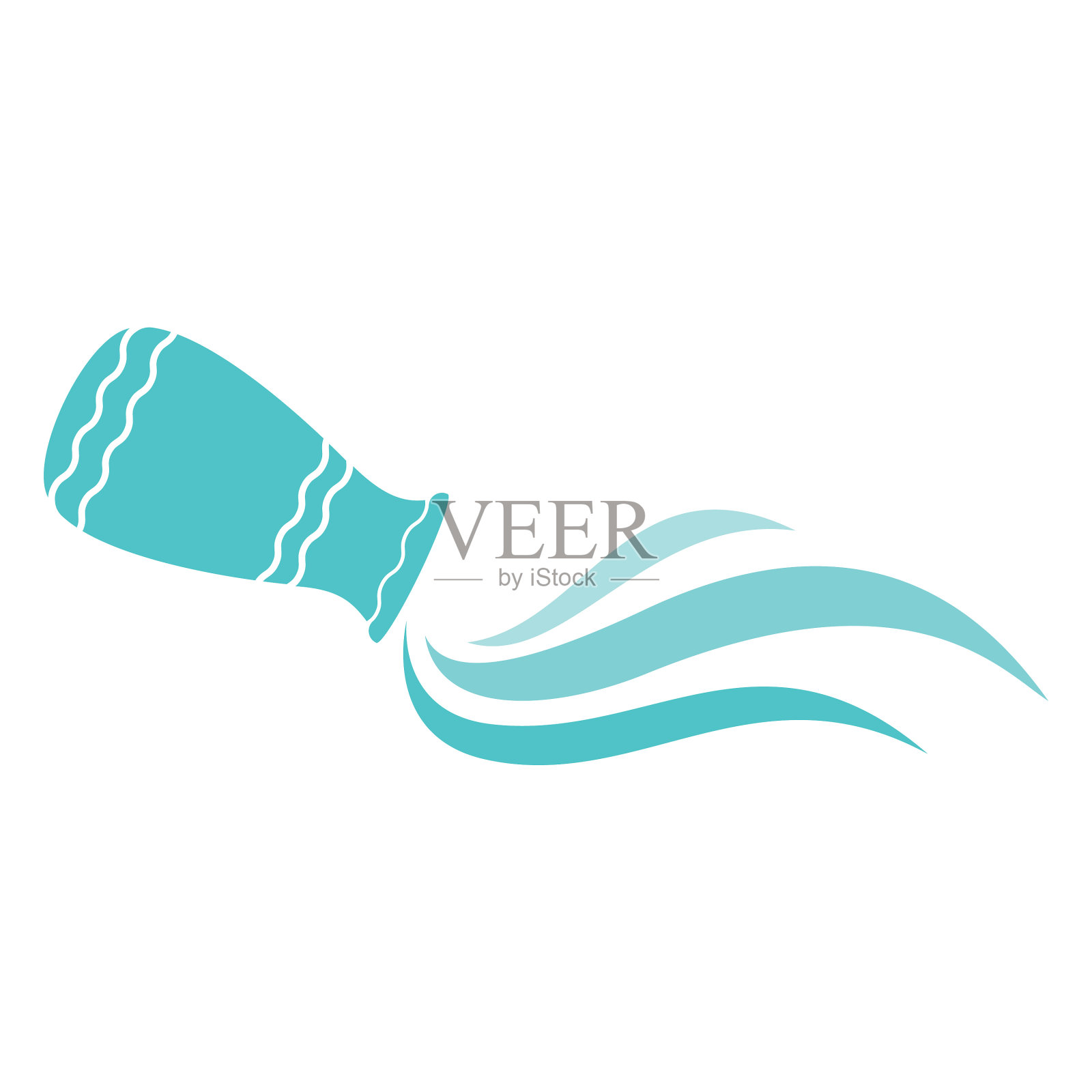 水瓶座的星座和符号设计元素图片