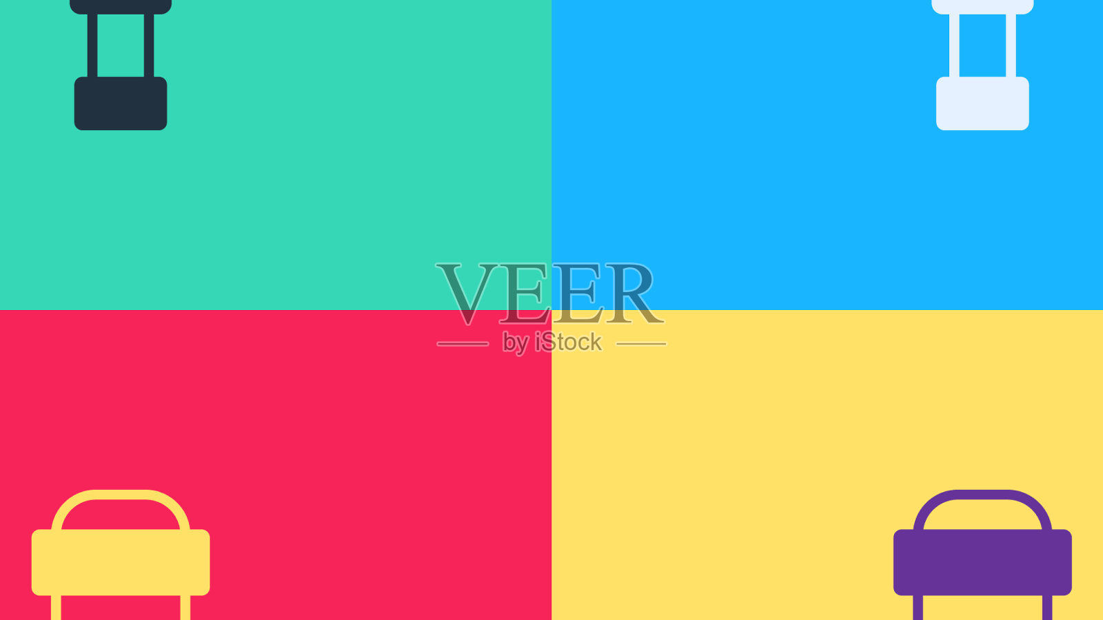 波普艺术望远镜望远镜镜头图标孤立图标素材