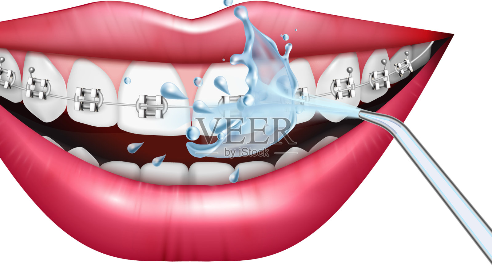 牙齿保健成分插画图片素材