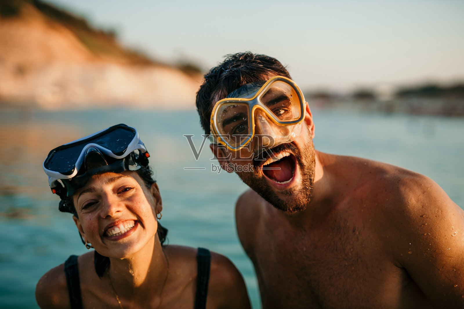 水肺潜水的时间到了照片摄影图片