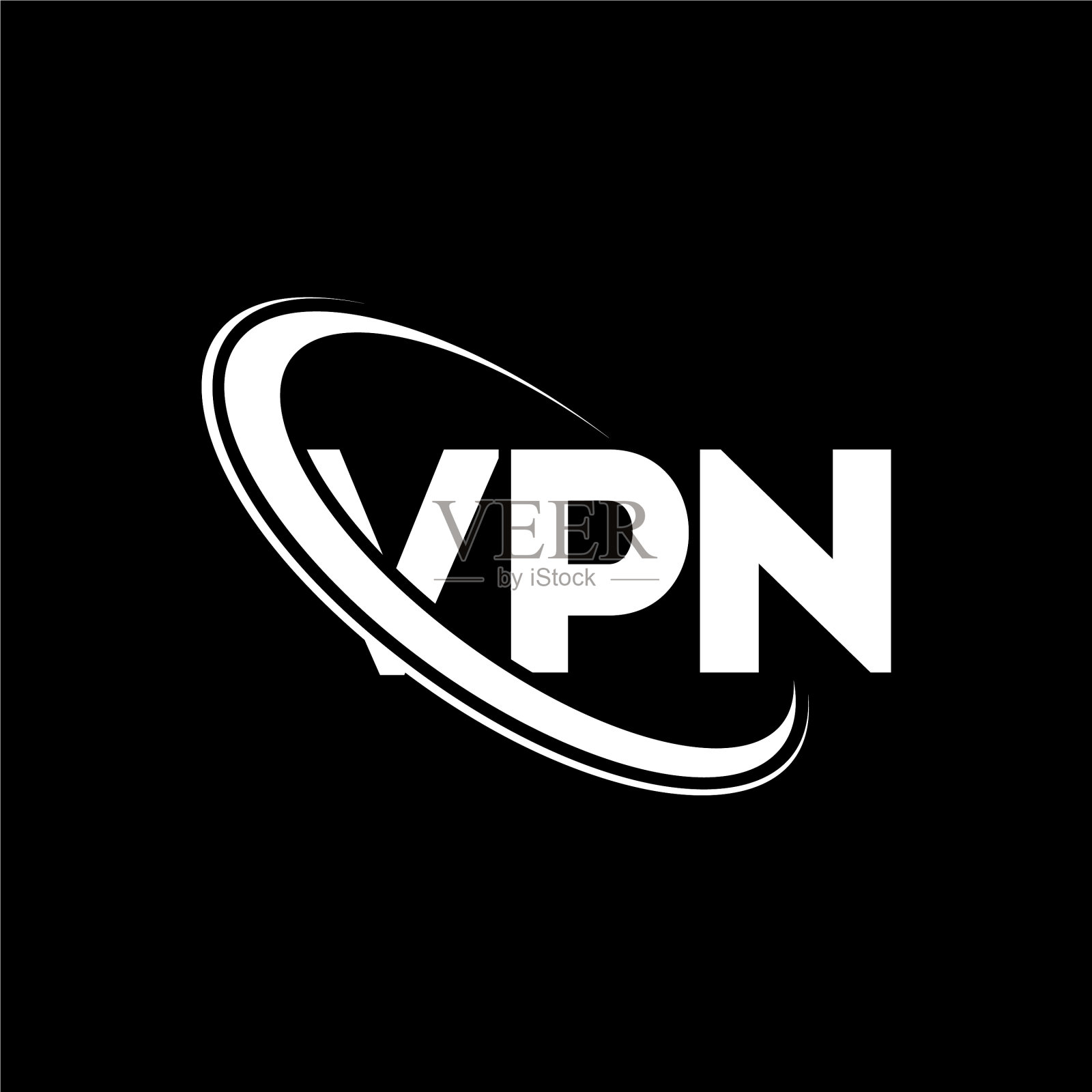 VPN logo VPN字母VPN字母logo设计插画图片素材