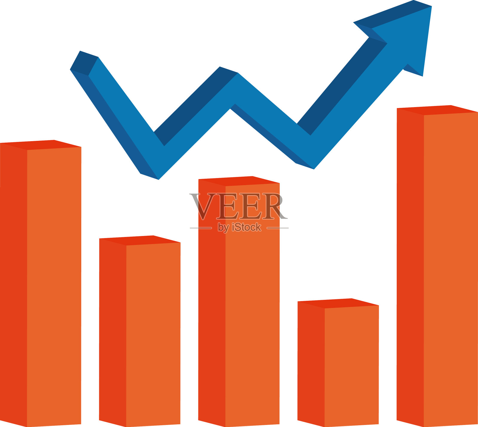 红色数据酒吧设计模板素材