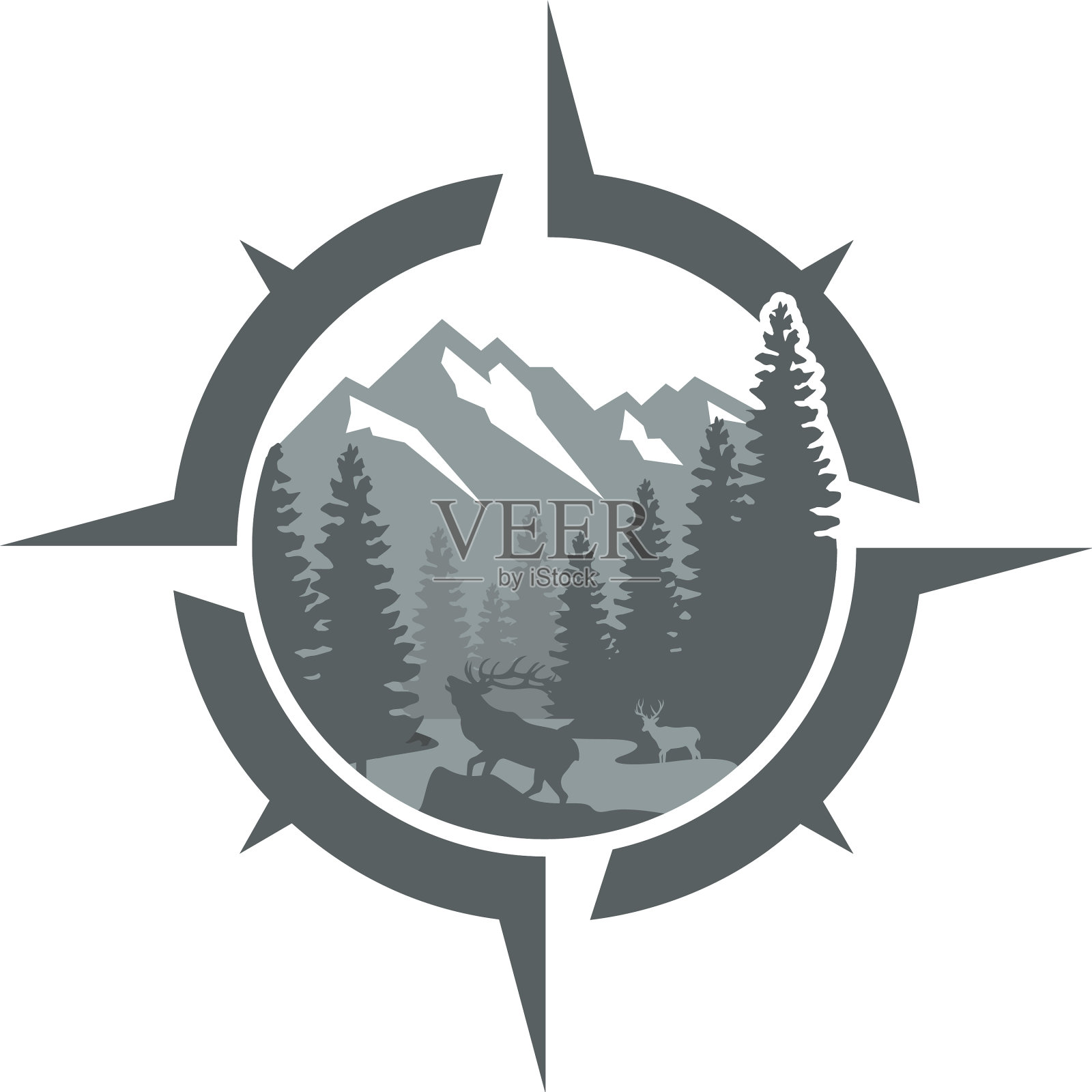 山户外打猎设计元素图片