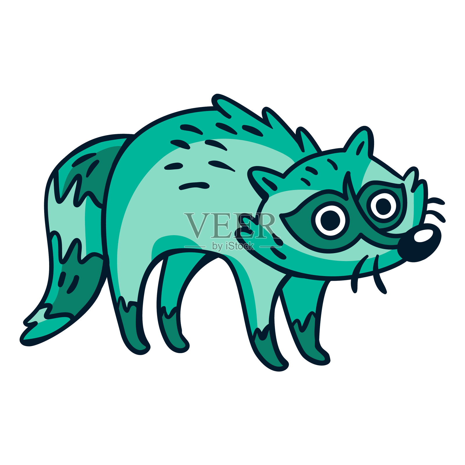 浣熊卡通品质高设计元素图片