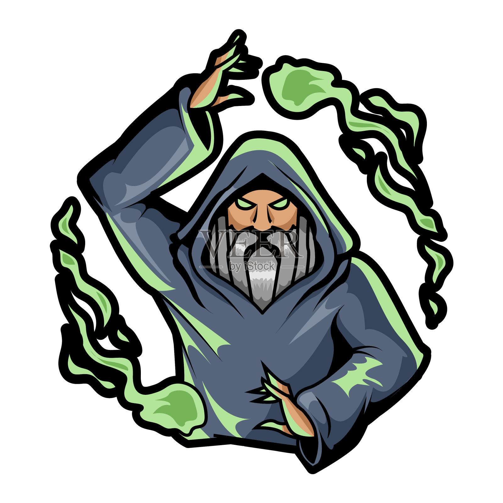 灰色向导色彩描边质量高设计元素图片