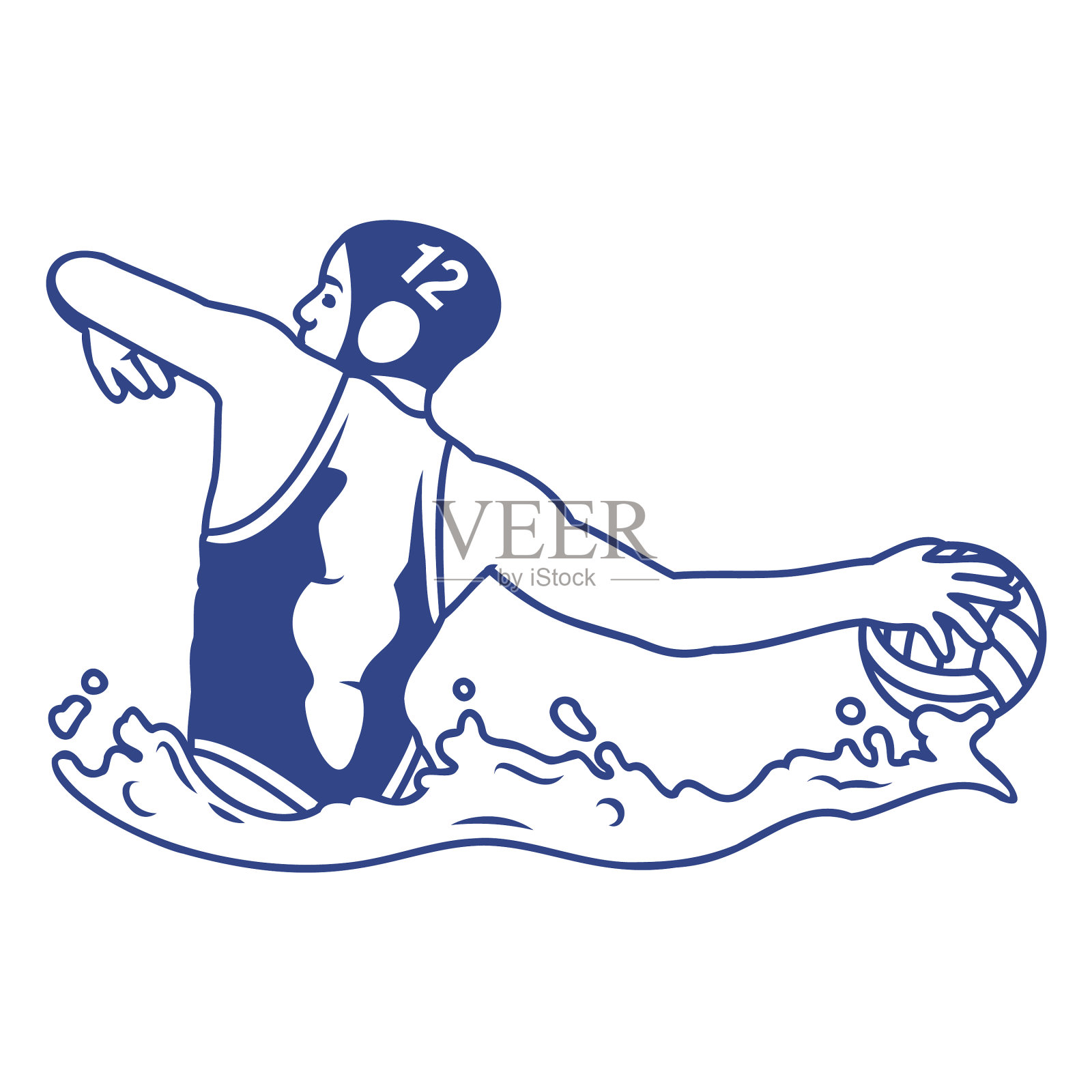 水球运动女子选手素质高设计元素图片