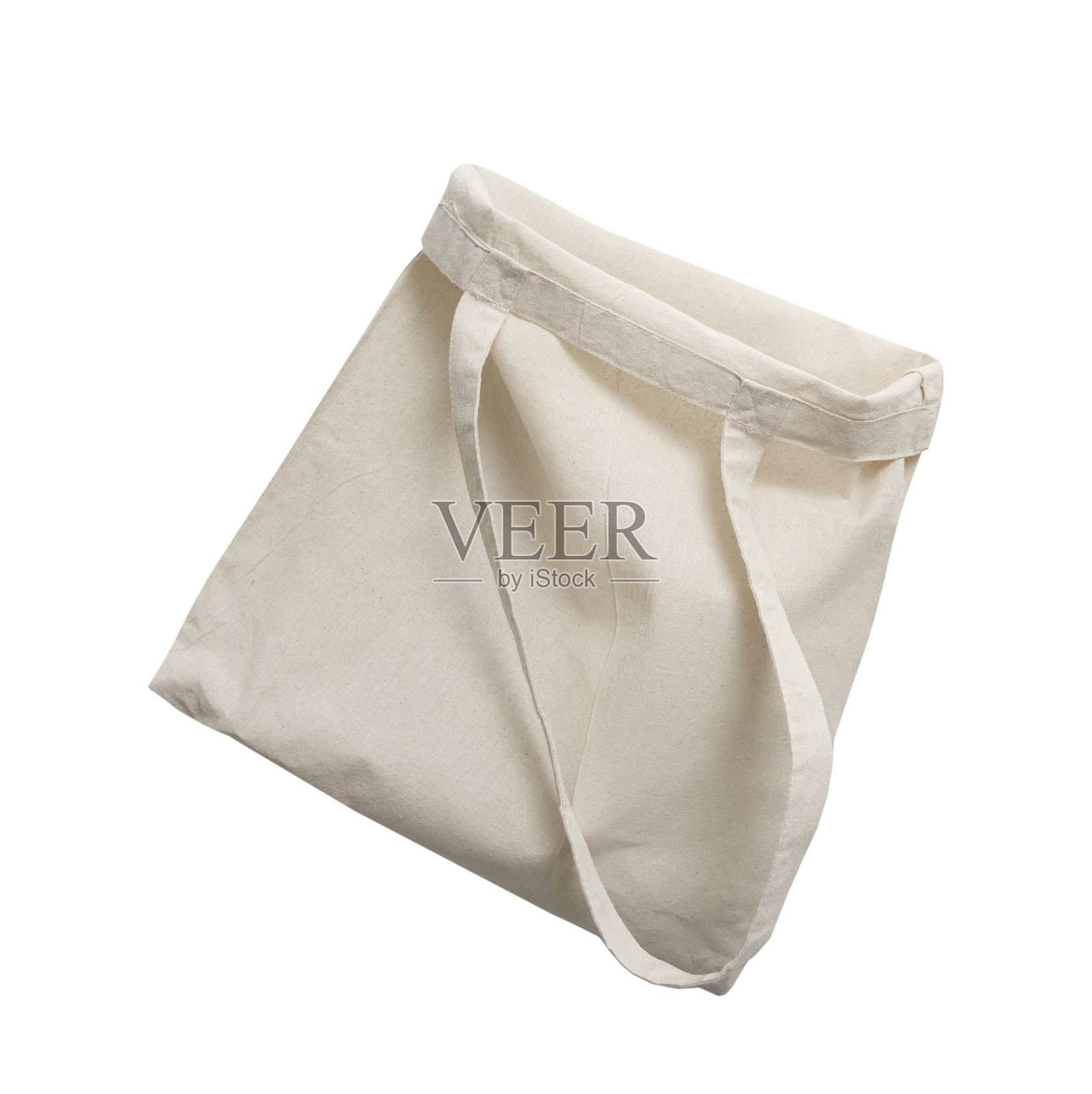 纺织手提袋，购物袋，空食品容器，食品生态设计储存隔离在白色。市场杂货包。照片摄影图片