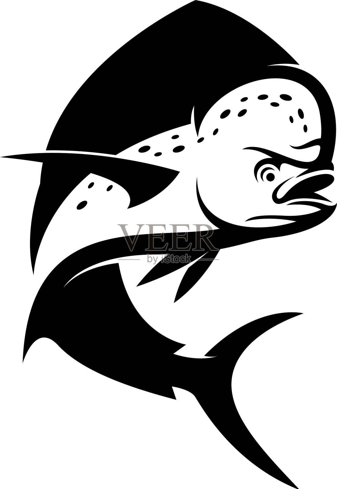 钓鲯鳅鱼设计元素图片