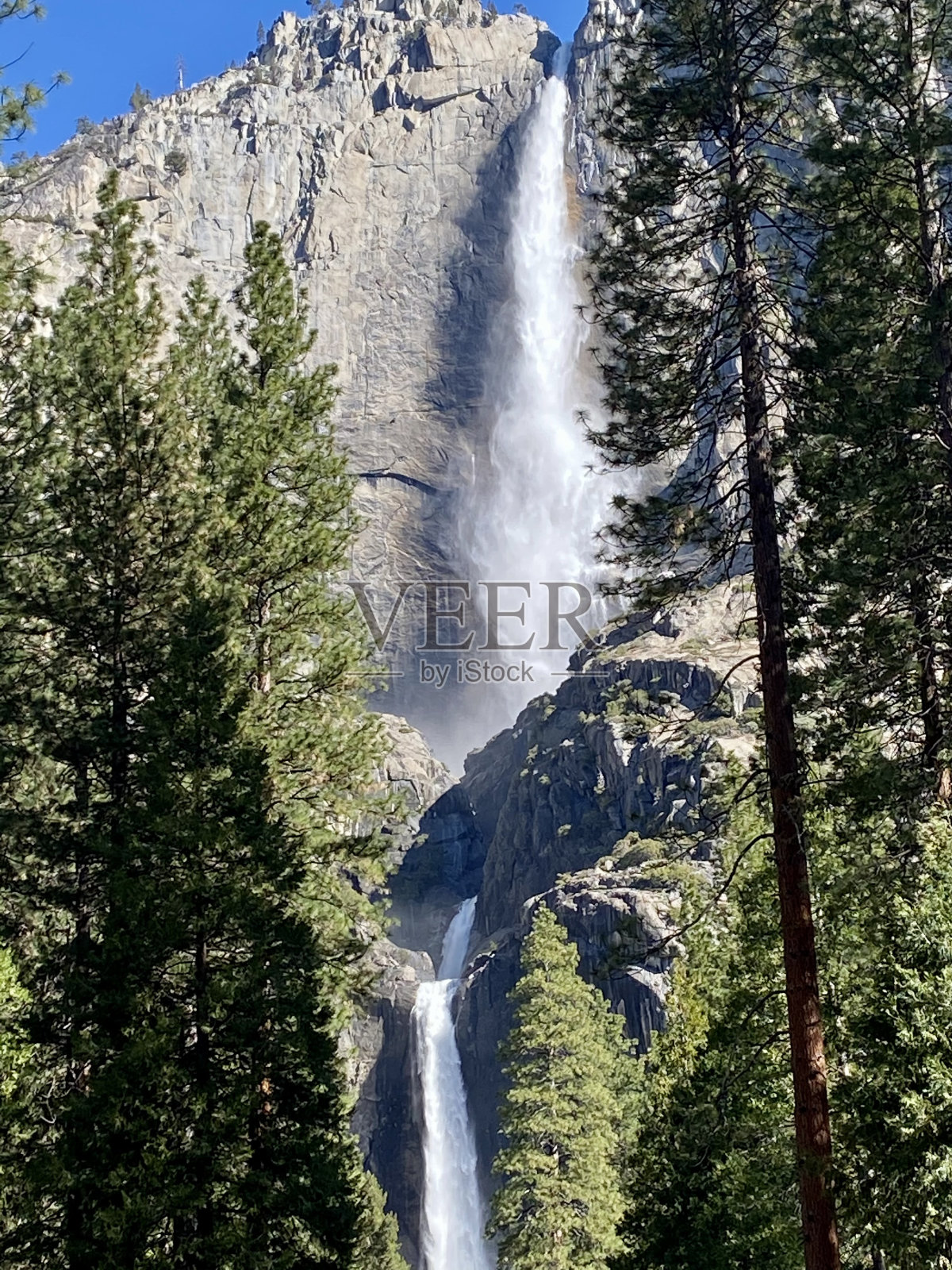约塞米蒂瀑布瀑布照片摄影图片