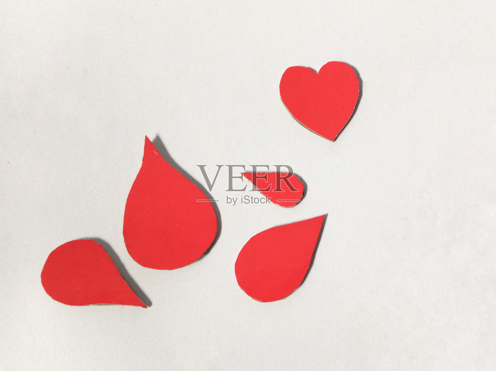 血滴的图标照片摄影图片