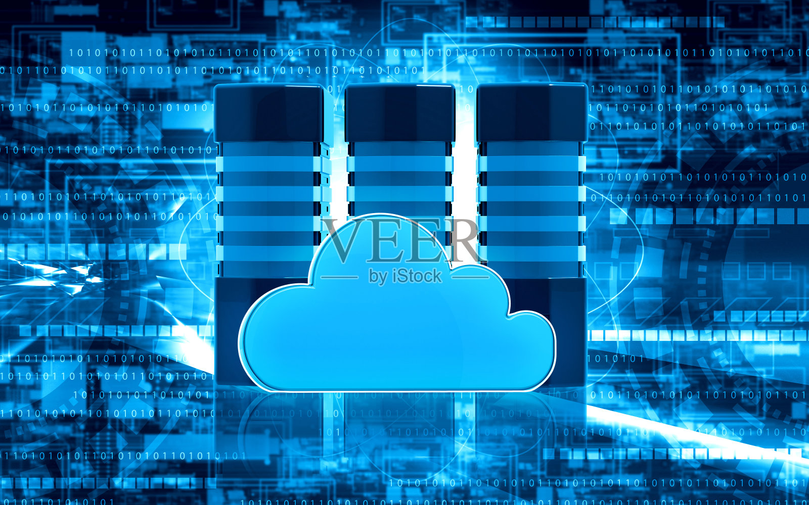 云计算概念，云服务器，云计算技术背景照片摄影图片