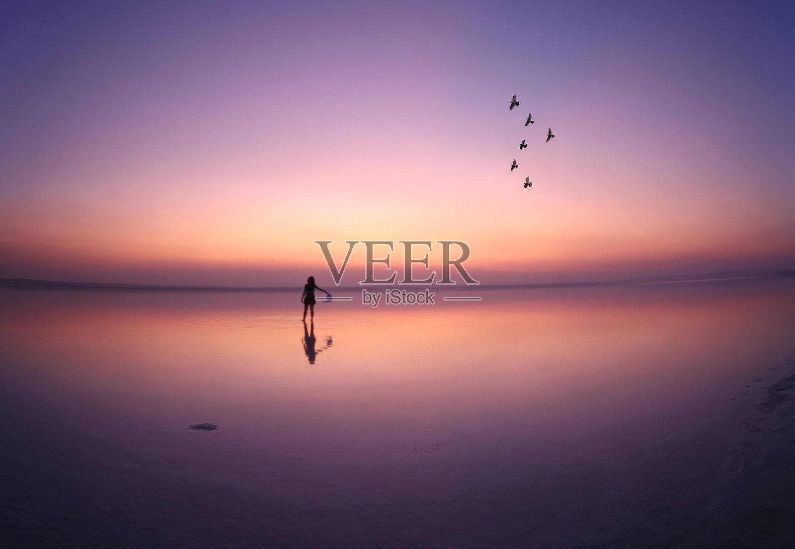 盐湖是土耳其的第二大湖泊照片摄影图片