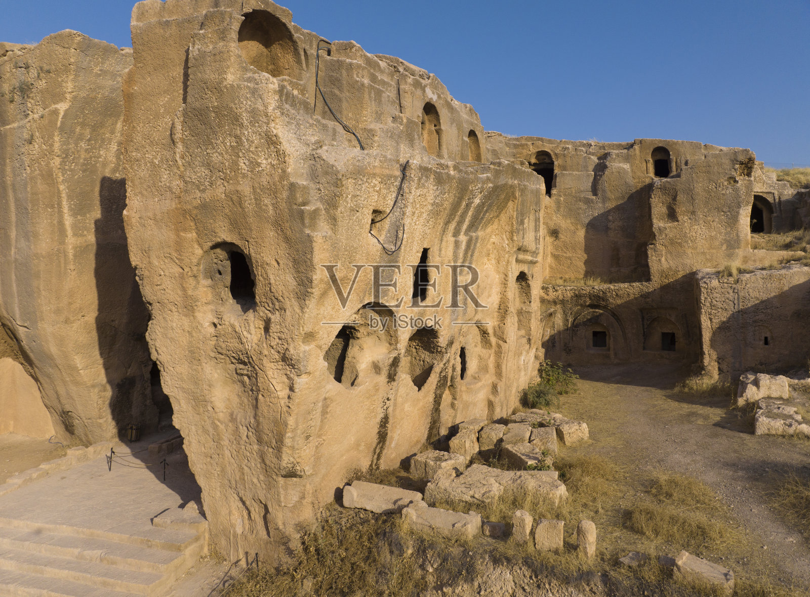 达拉古城无人机照片，达拉马尔丁，土耳其照片摄影图片