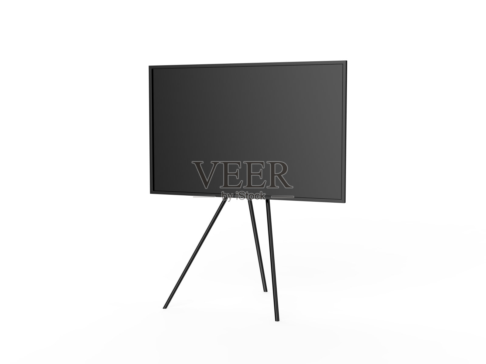 液晶触摸屏显示互动亭数字标牌高清屏，3d渲染插画。插画图片素材