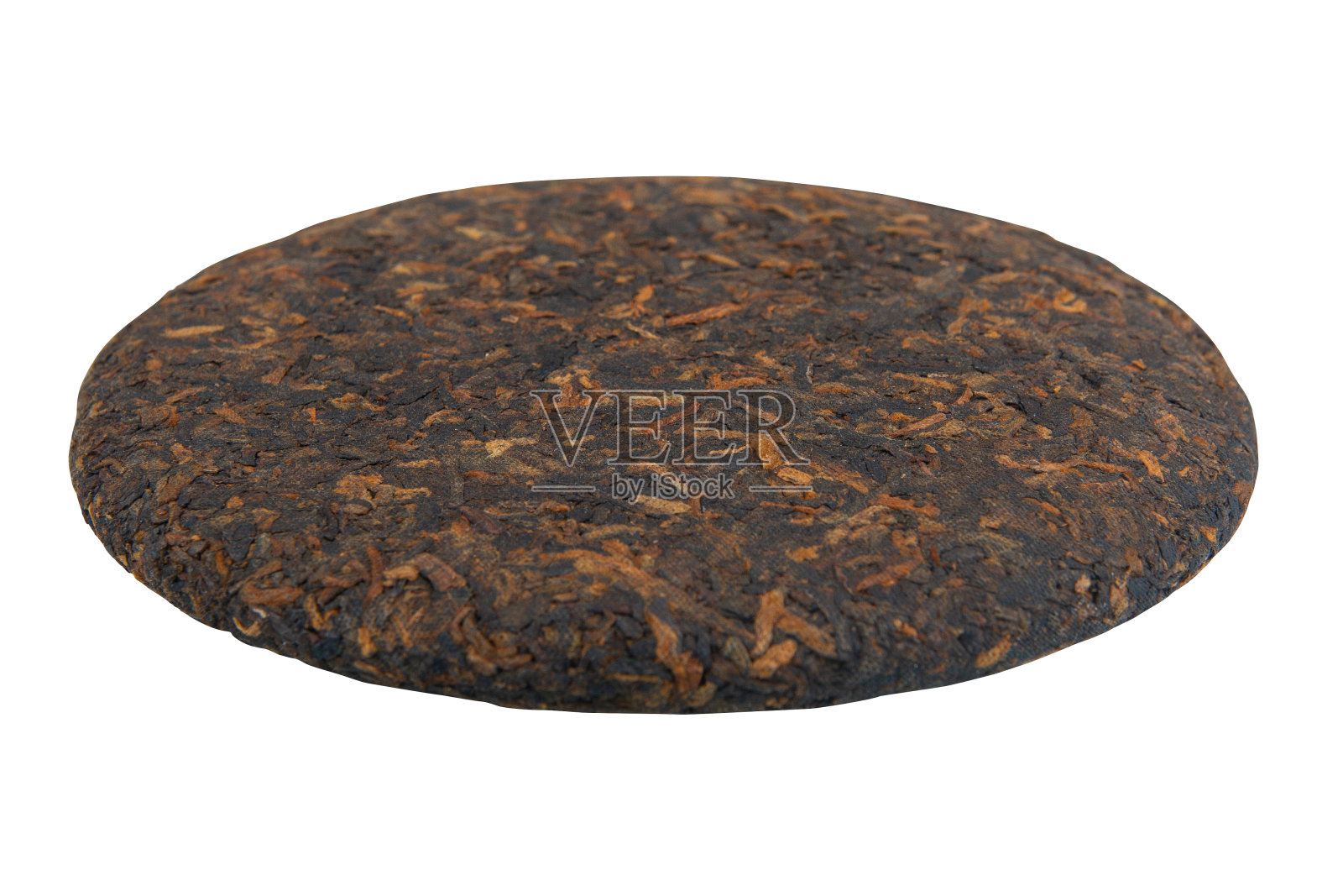 孤立的普洱茶饼照片摄影图片