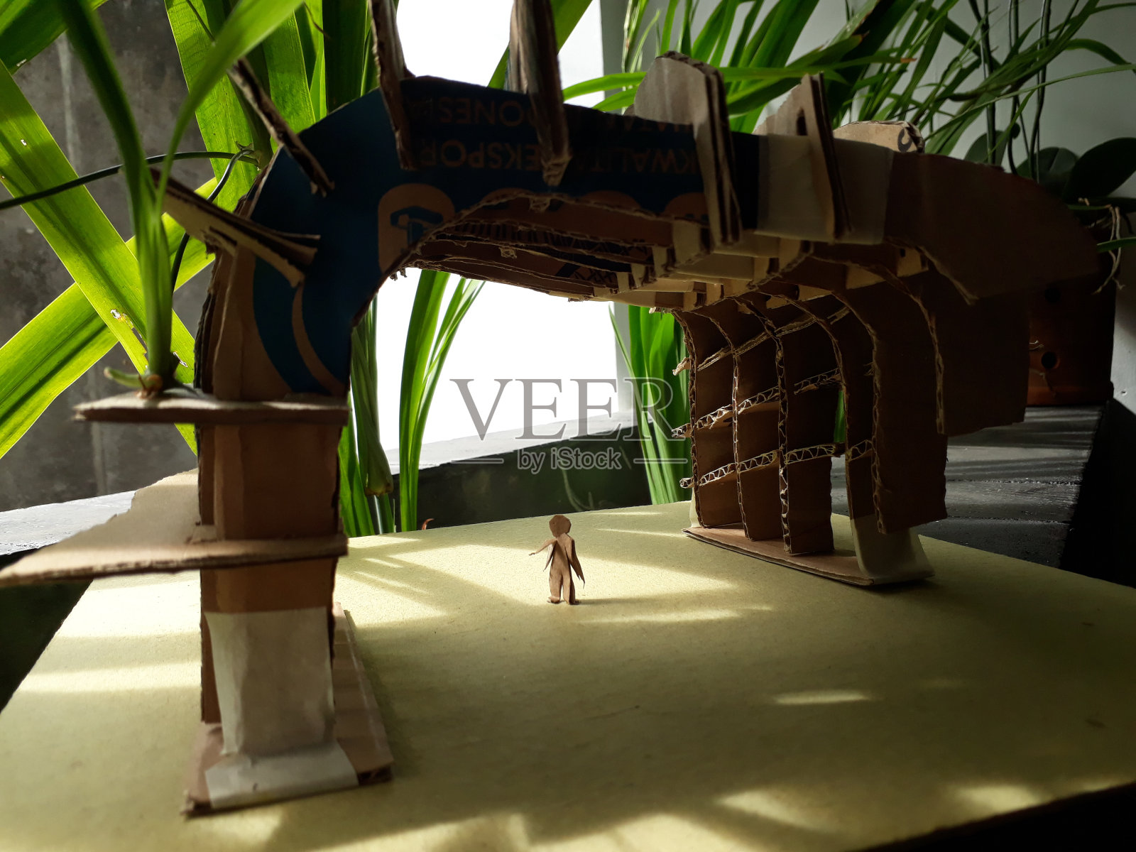 用纸板做建筑结构模型照片摄影图片