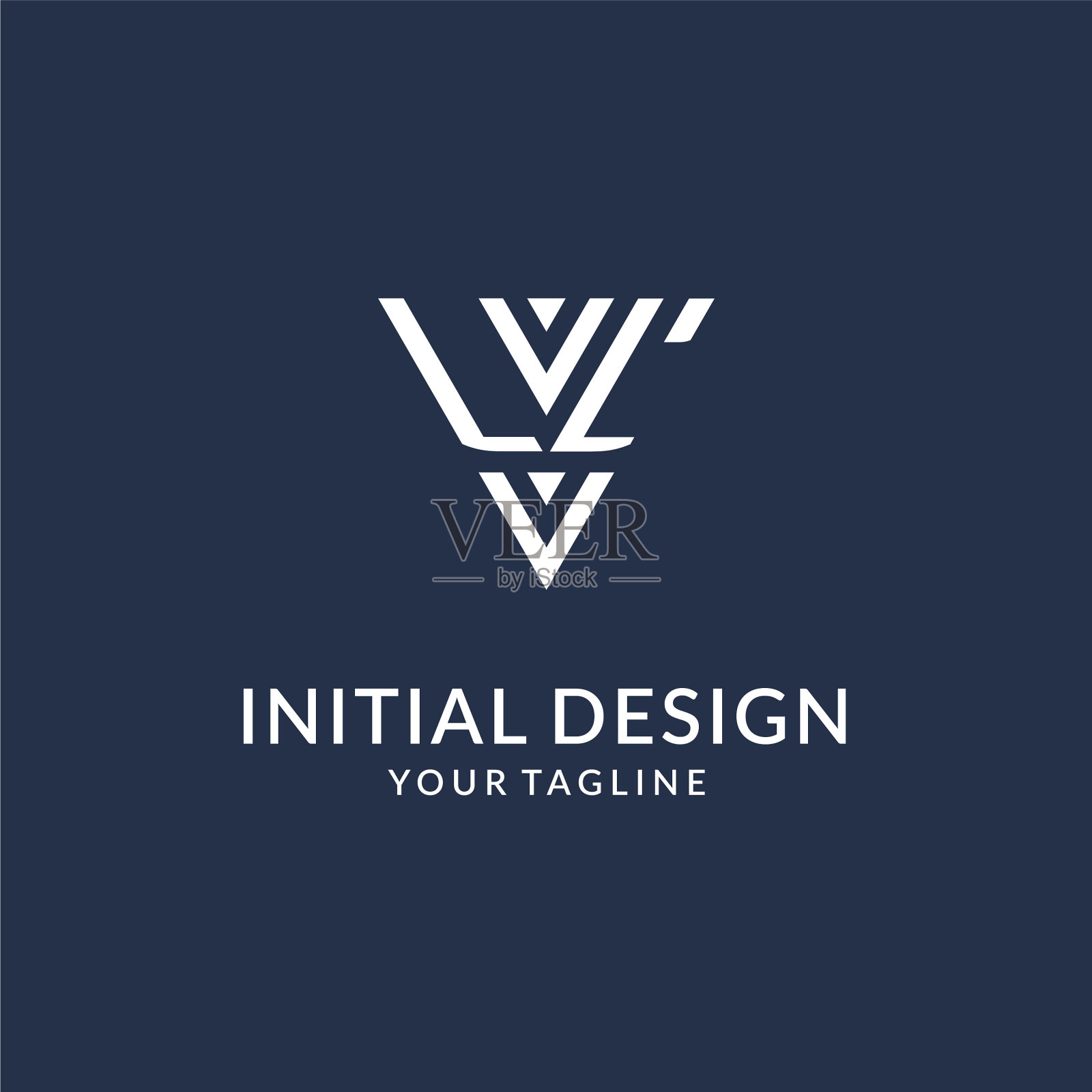 三角字母标志设计思路创意十足插画图片素材