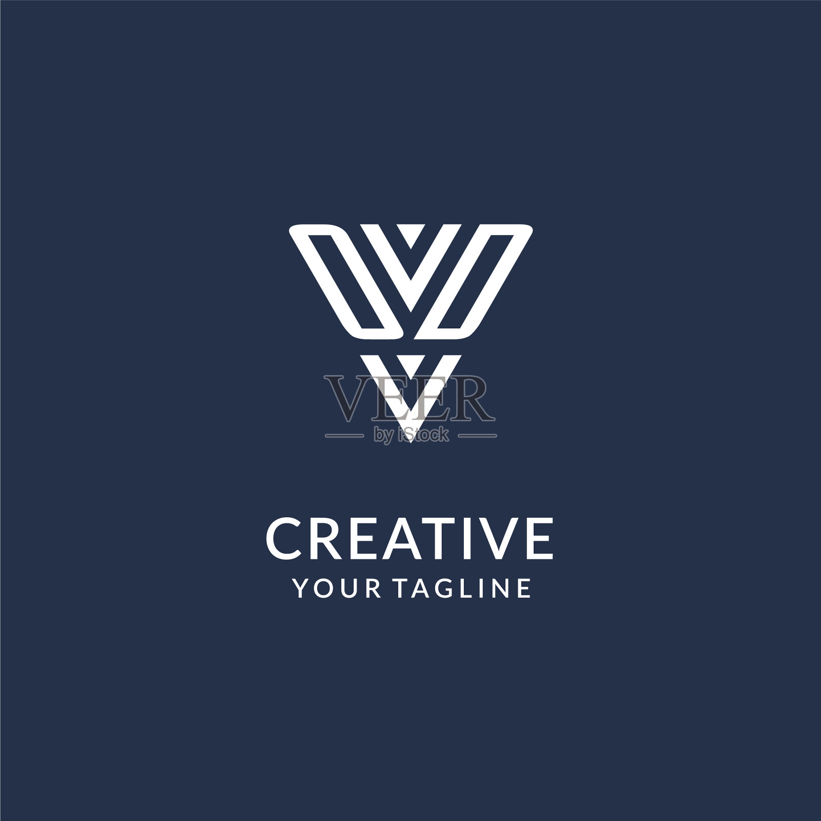 三角形字母组合logo设计思路创意十足插画图片素材