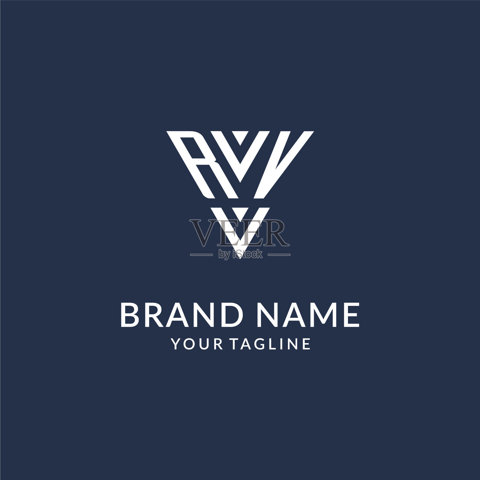 房车三角字母标志设计思路创意十足插画图片素材