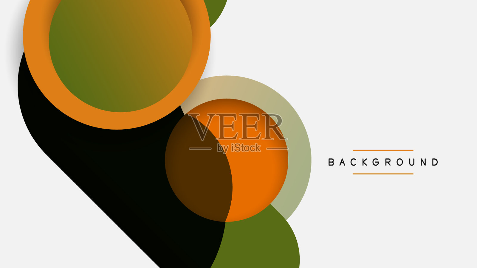 圆形和圆形形状抽象背景插画图片素材