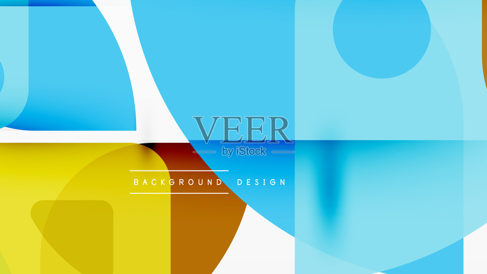 直线、正方形、圆形、三角形等几何图形插画图片素材