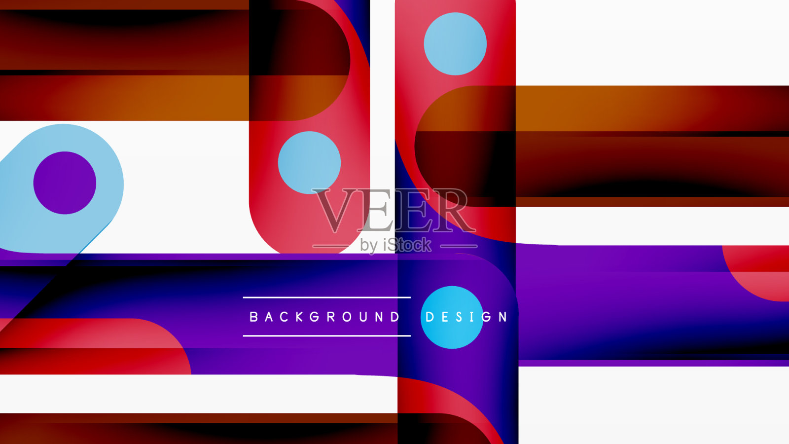 彩色动态条纹构图线条插画图片素材