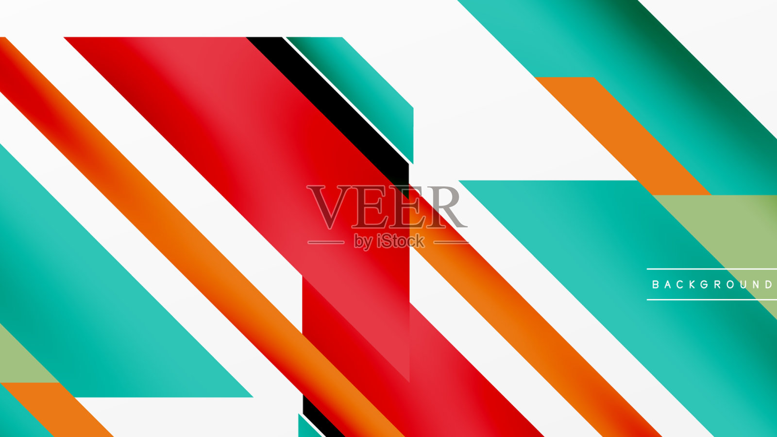 最小几何抽象背景动态三维插画图片素材