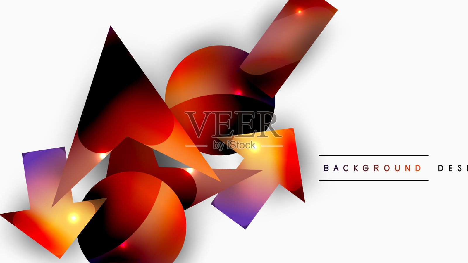 最小几何抽象背景原语插画图片素材