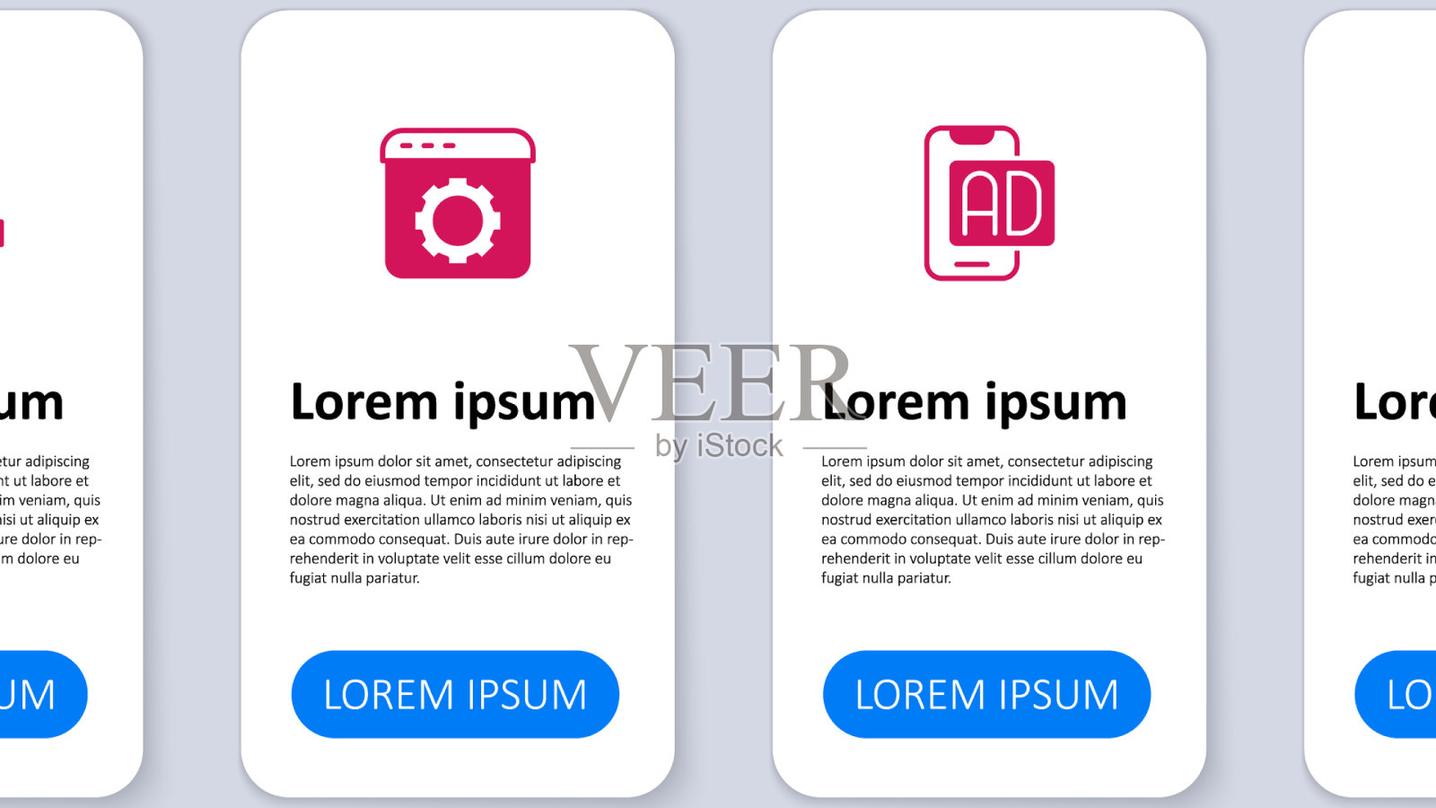设置广告浏览器设置和时间图标素材