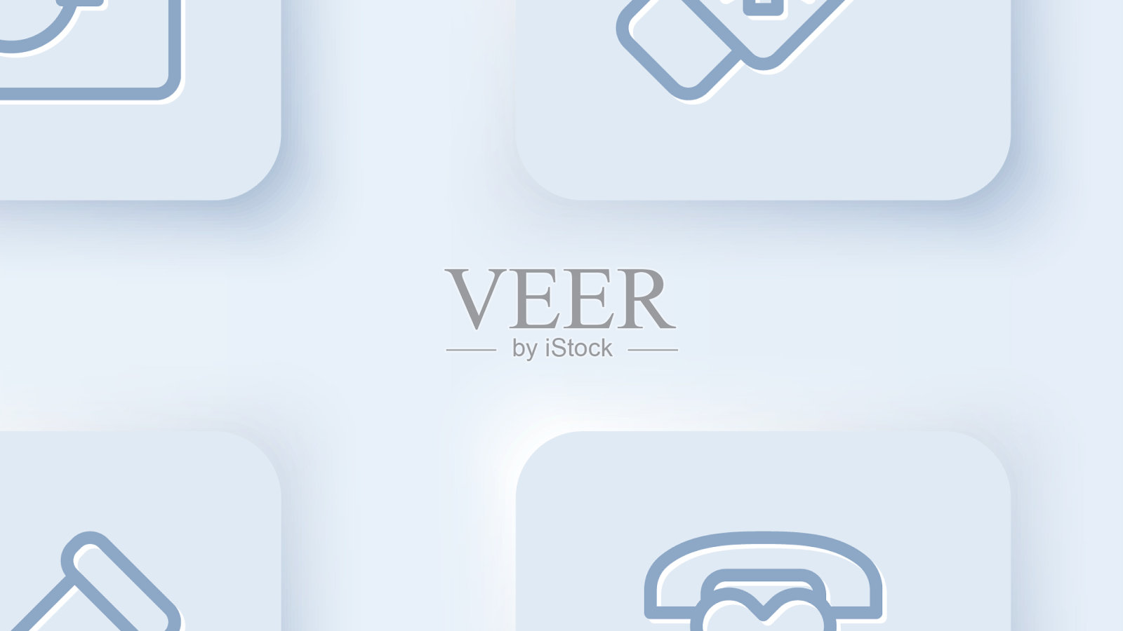 设定行血液测试智能手表与心脏测试图标素材