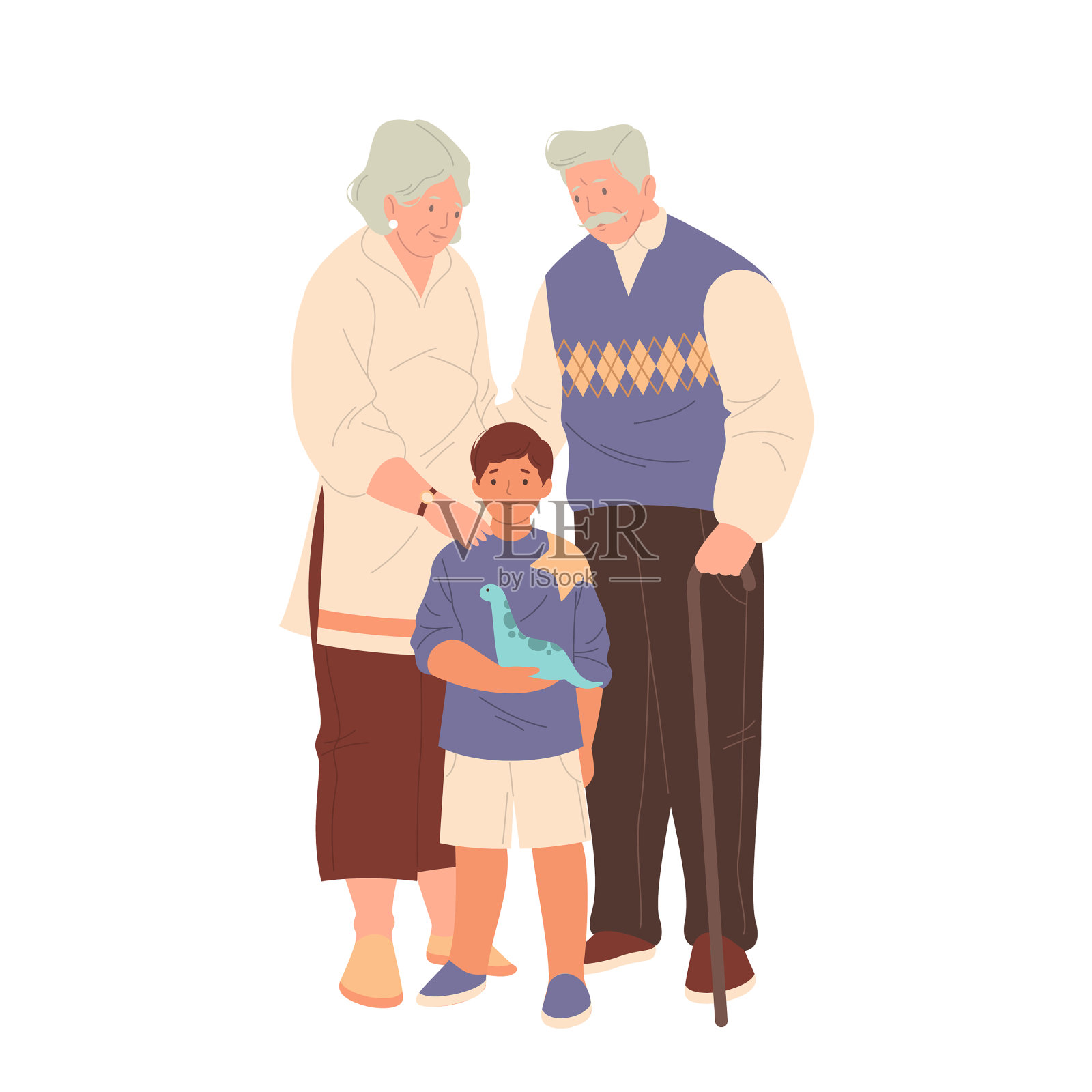 爷爷奶奶和爷爷奶奶的家庭照片设计元素图片