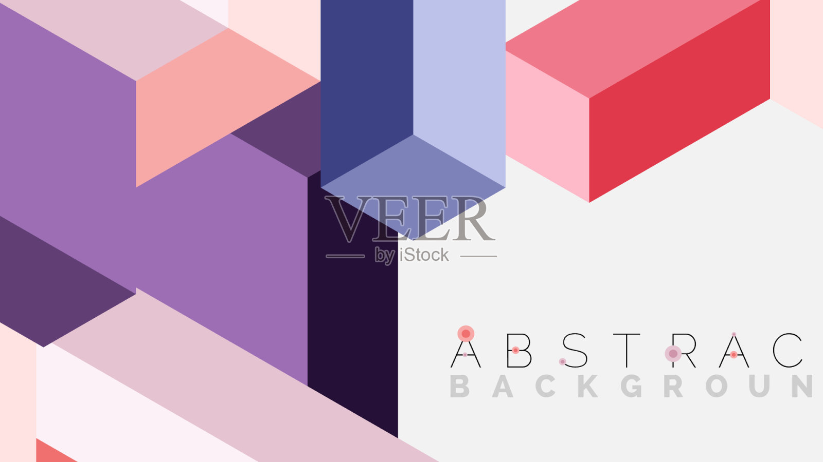 抽象背景三维立方体立方体元素和插画图片素材