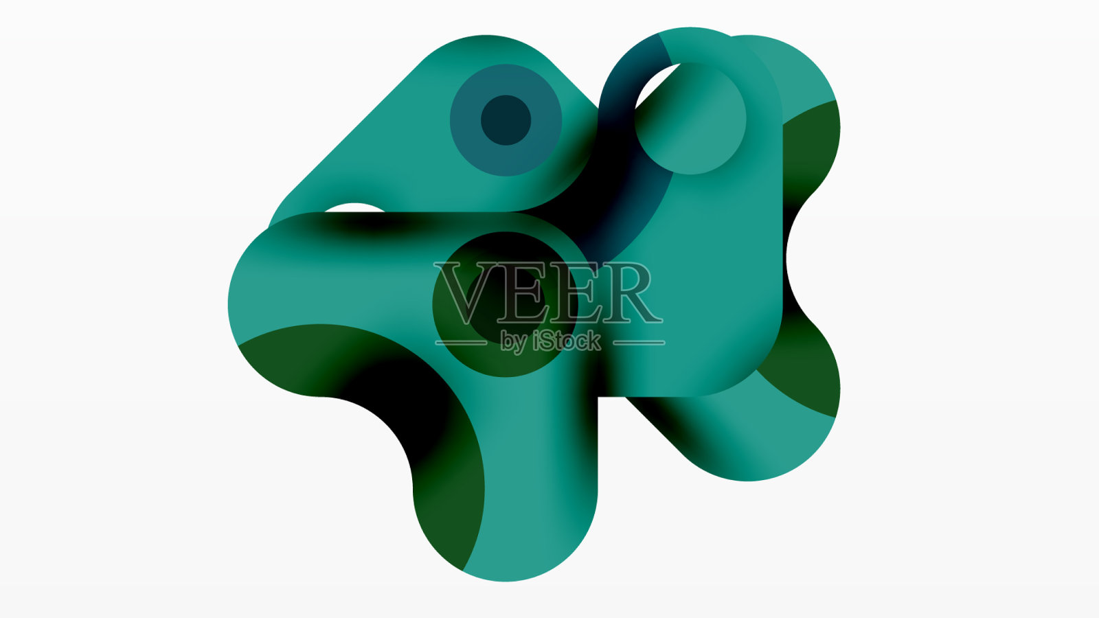 创意几何墙纸最小气泡箭头插画图片素材