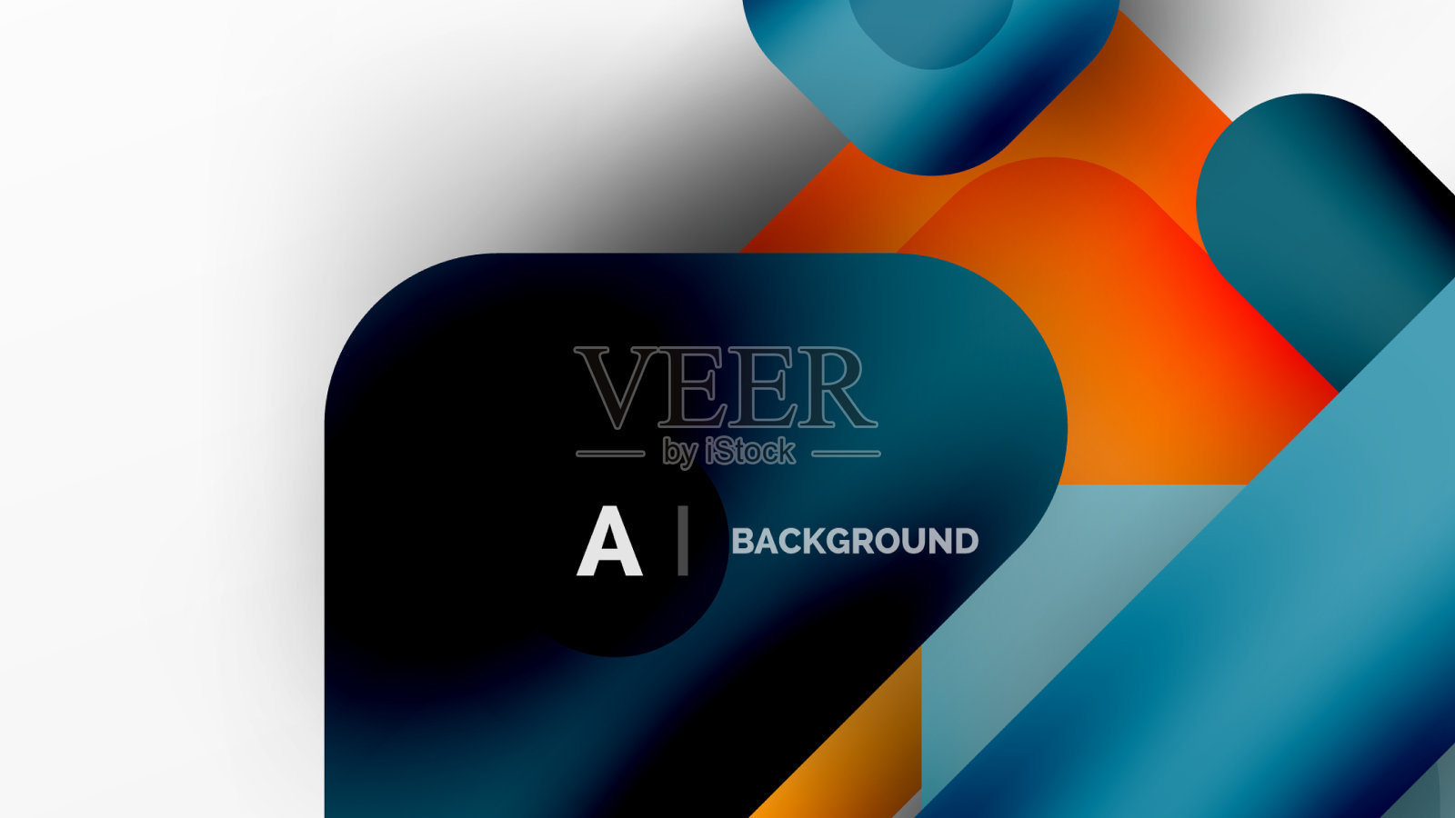 五颜六色的几何形状，线条，正方形和插画图片素材