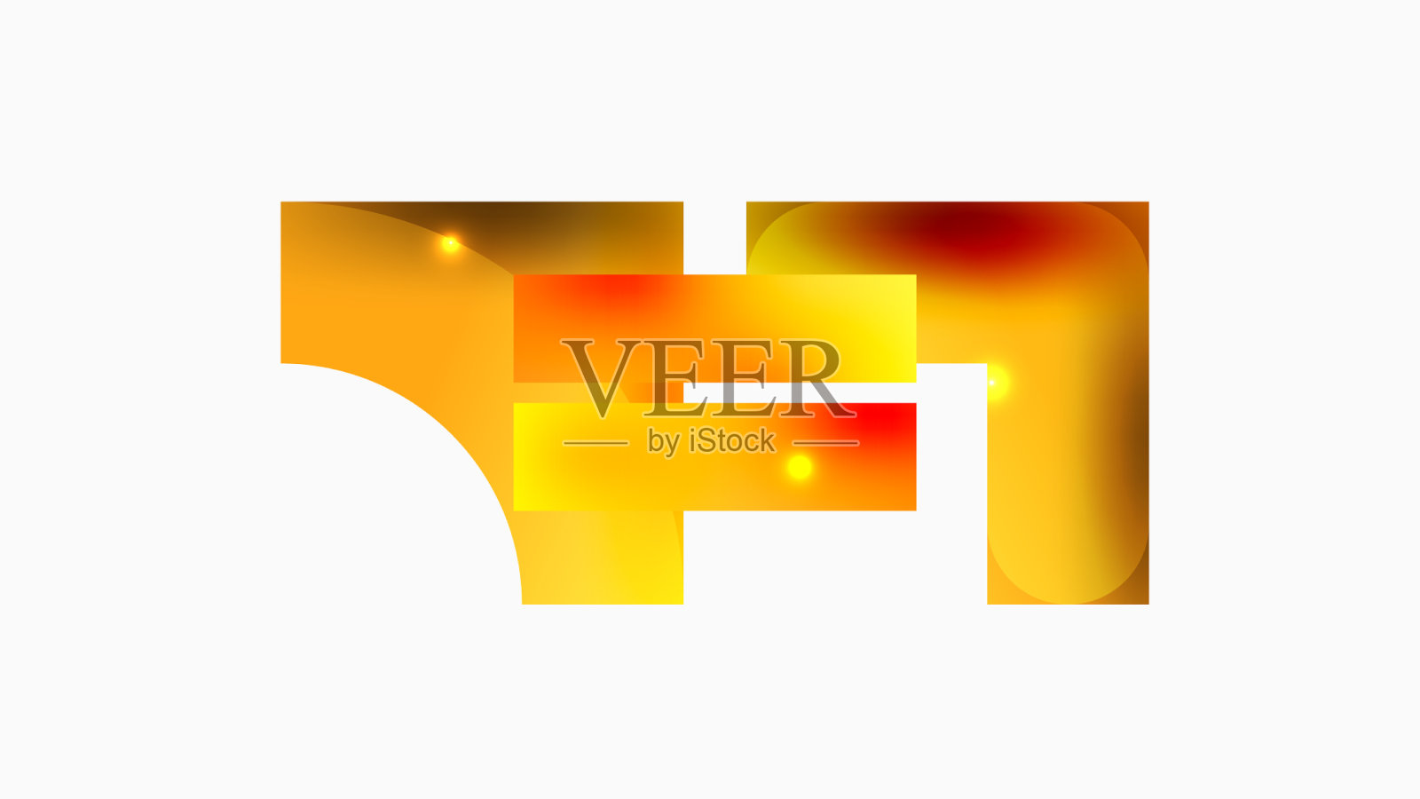 动态组成闪亮的几何形状设计元素图片