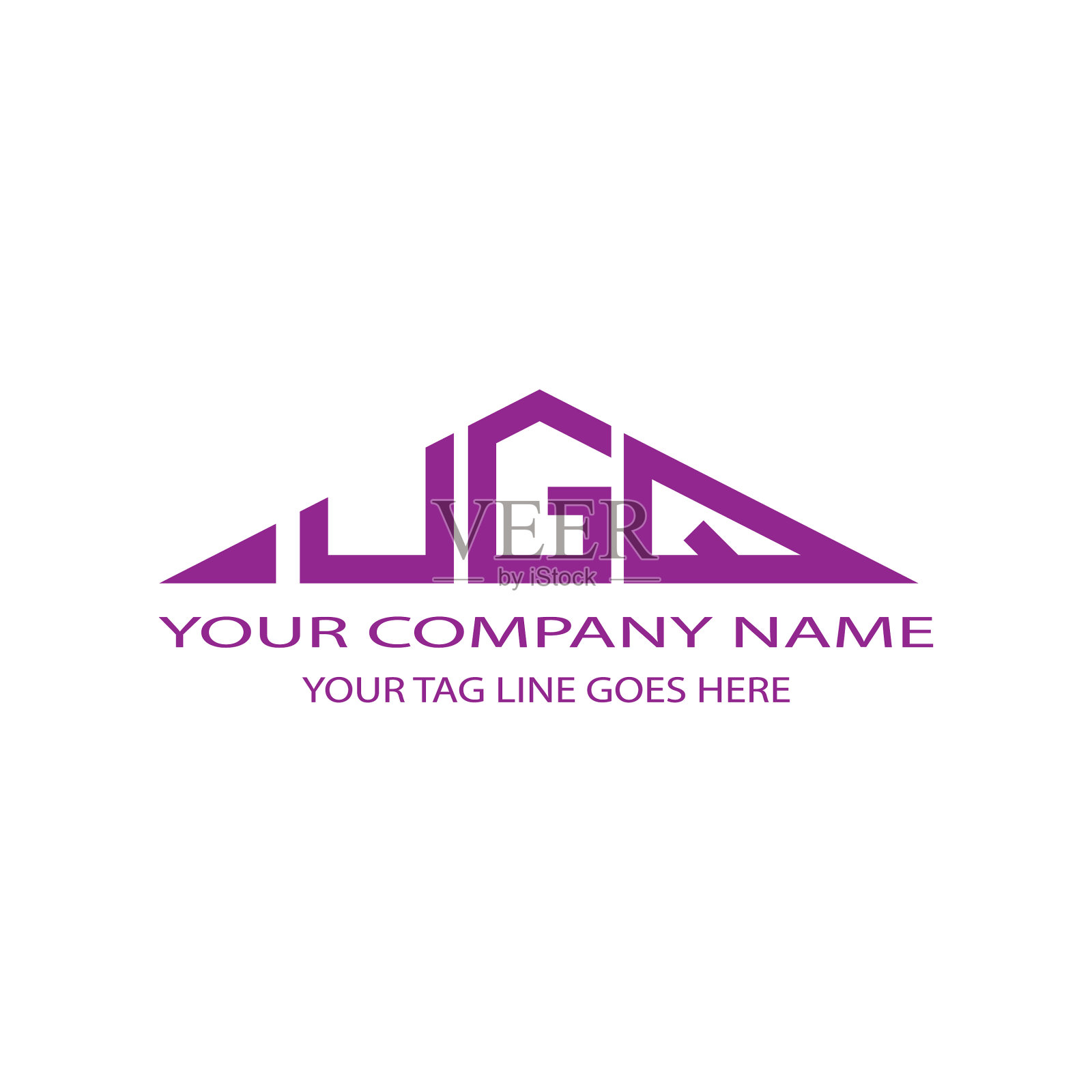 Ugq字母logo创意设计与图形插画图片素材