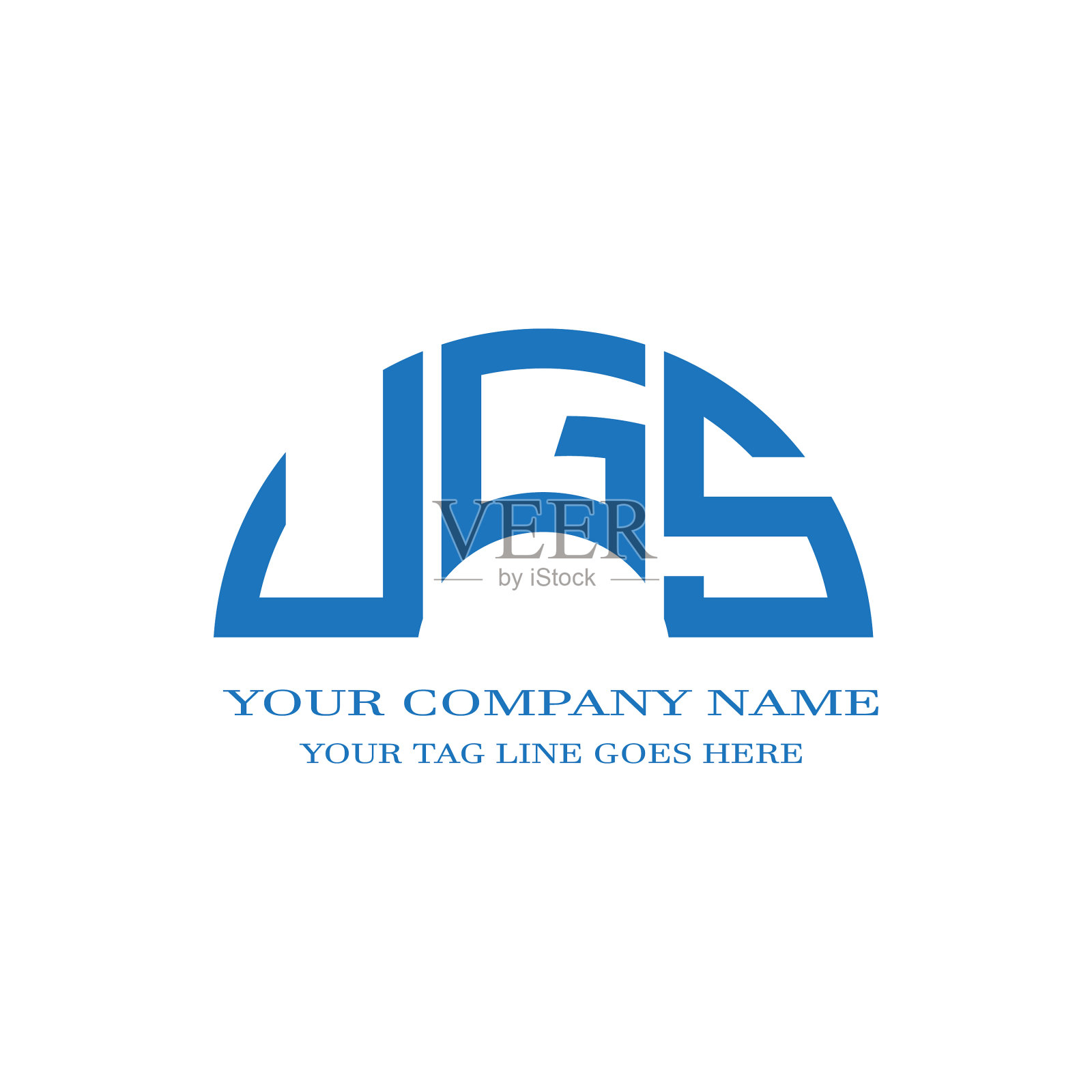 Ugs字母logo创意设计与图形插画图片素材