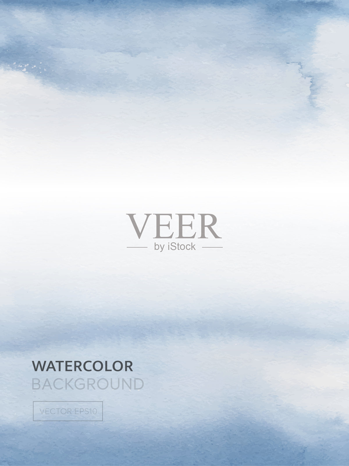 靛蓝色抽象水彩背景模板的书封面和邀请卡插画图片素材