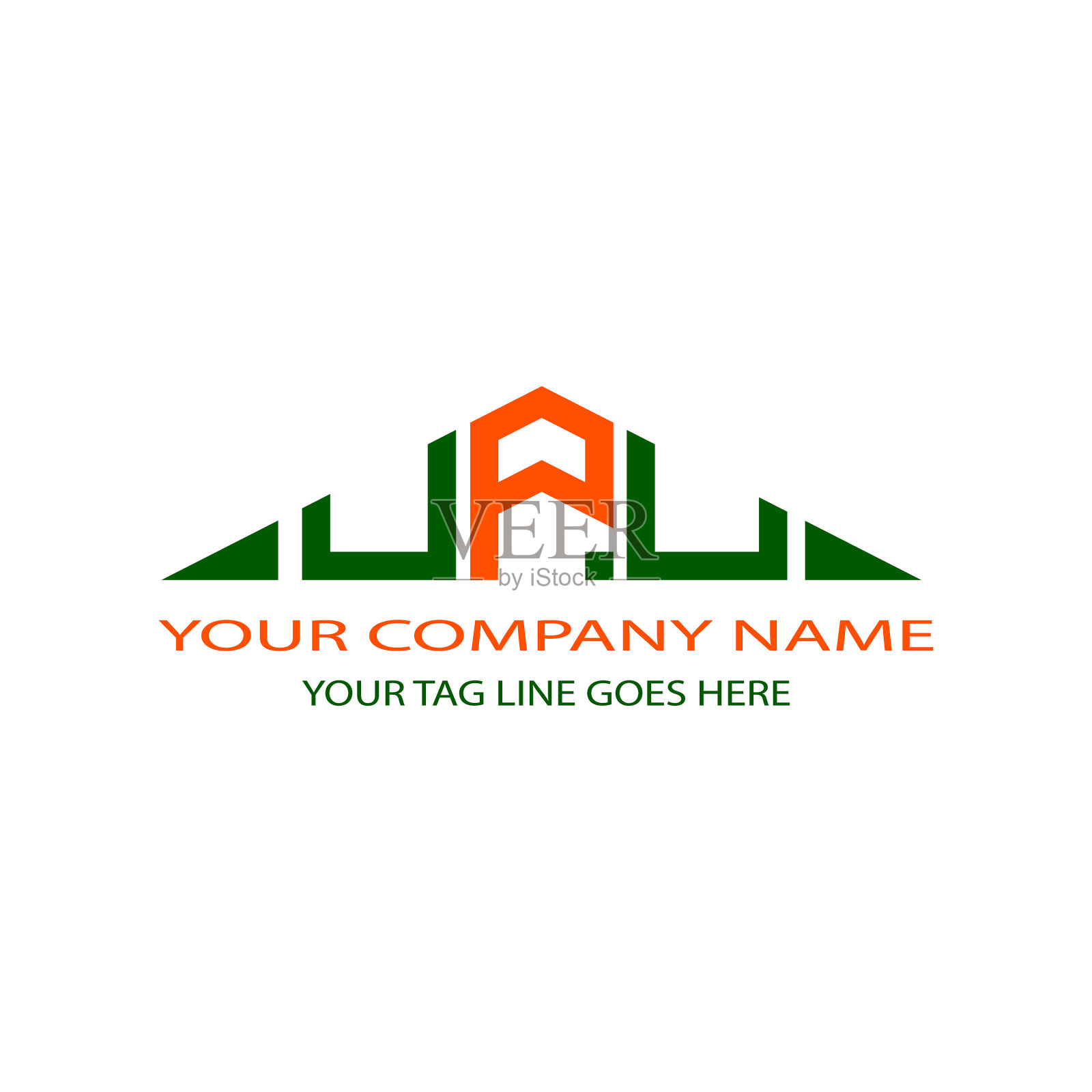 Upu字母logo创意设计与图形插画图片素材