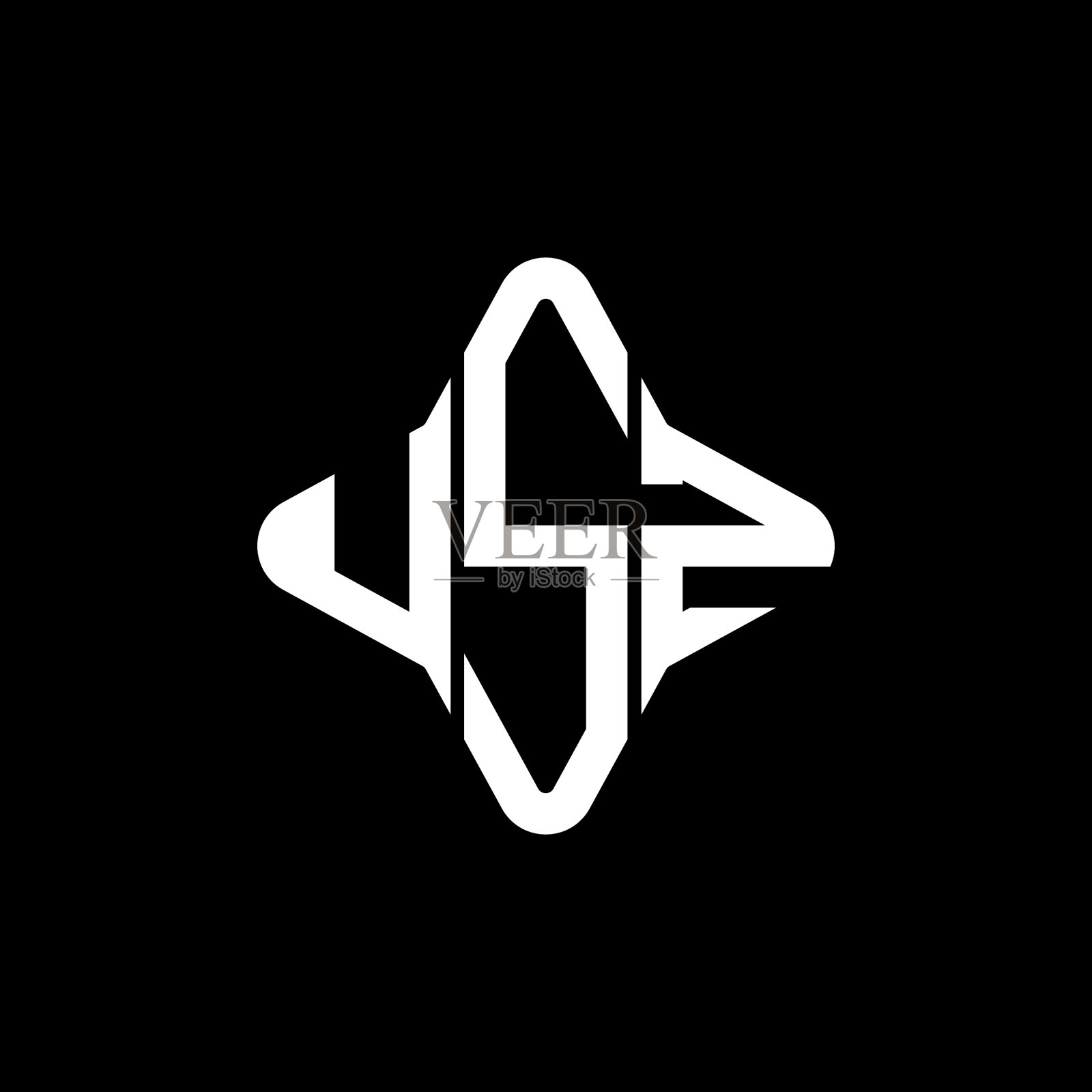 Usz字母logo创意设计与图形插画图片素材