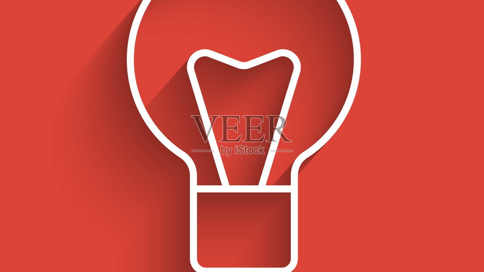 白线灯泡与概念的想法图标图标素材