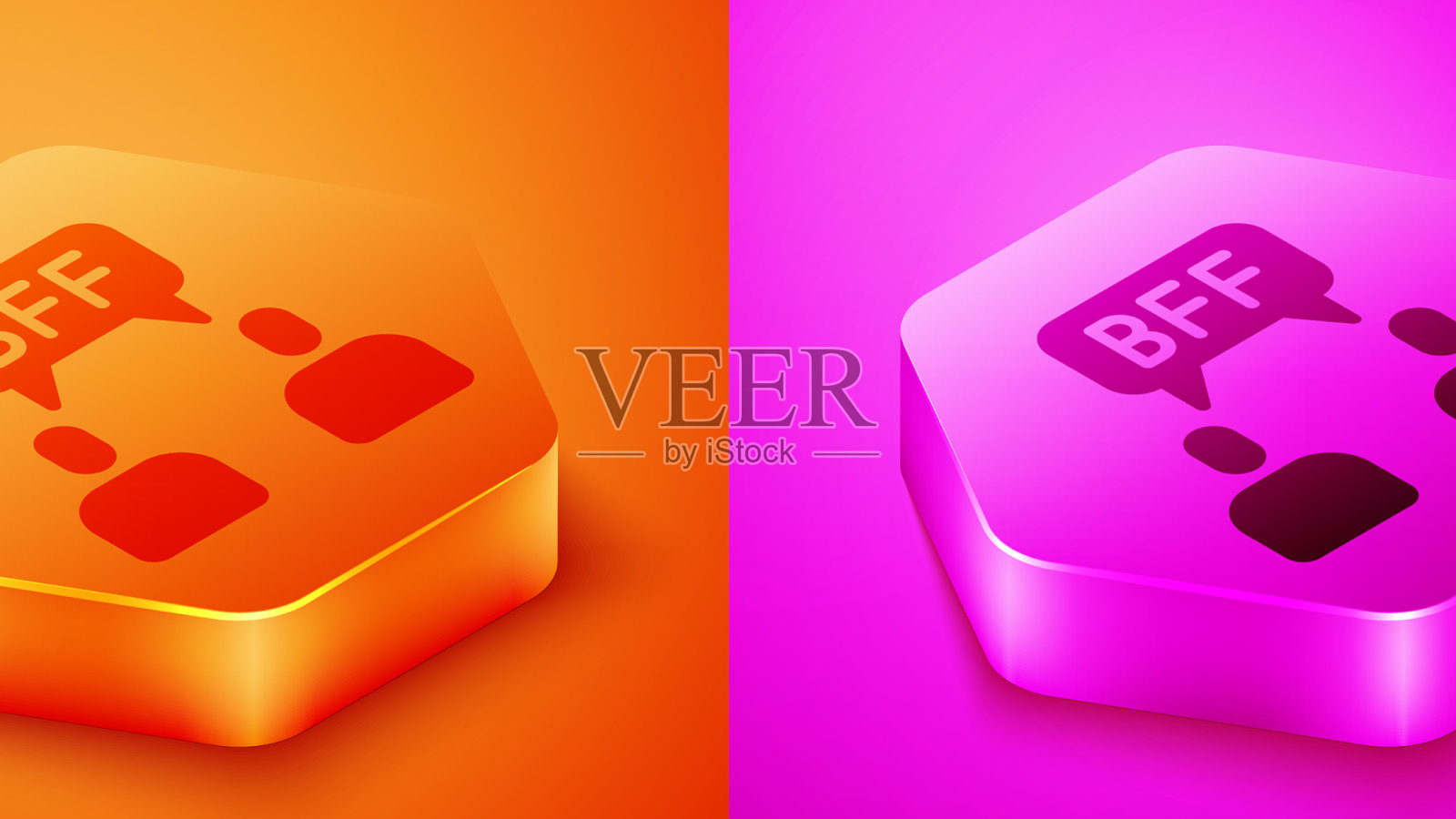 等距闺蜜或永远最好的朋友图标图标素材