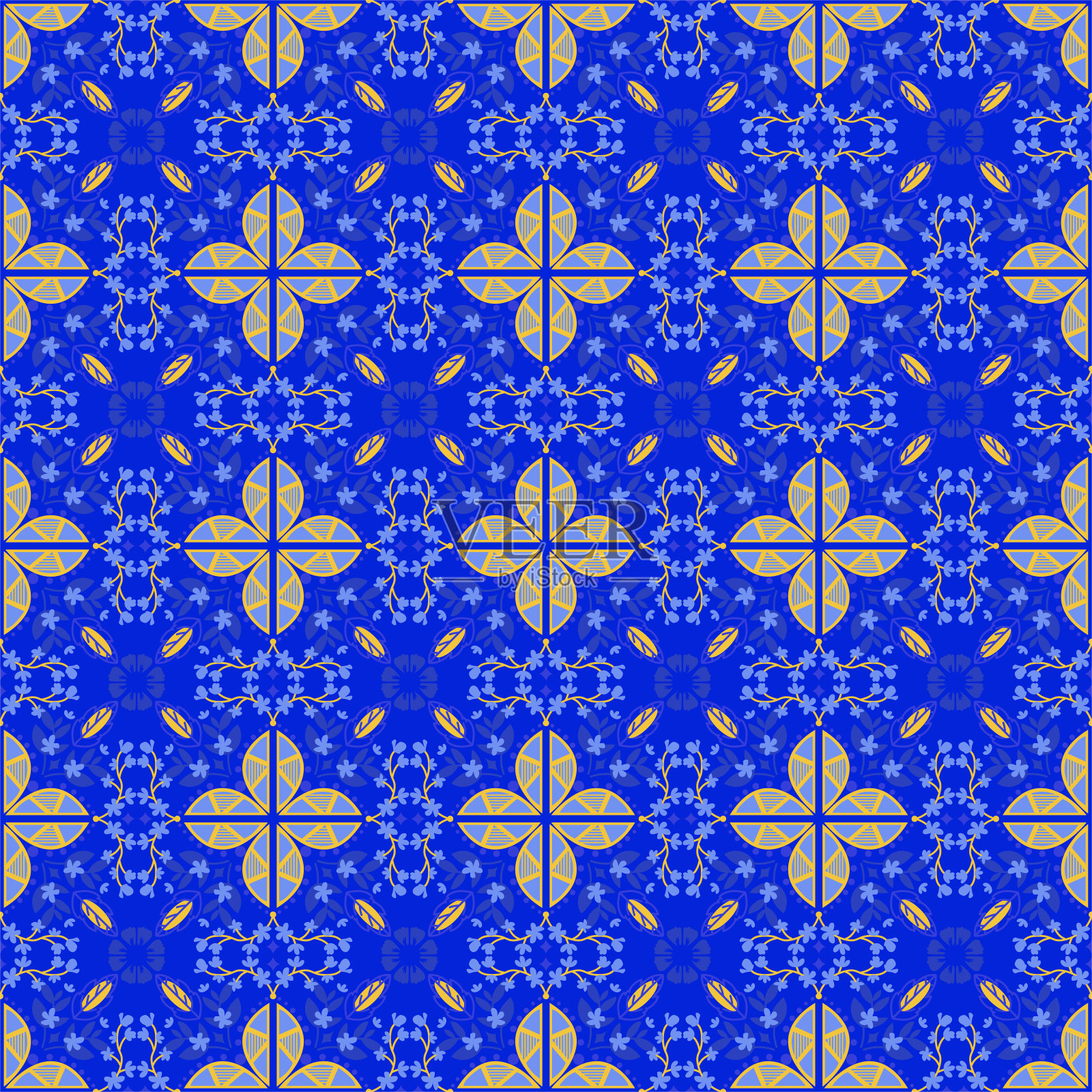 花卉无缝图案背景花园自然锦缎土著装饰艺术插画图片素材