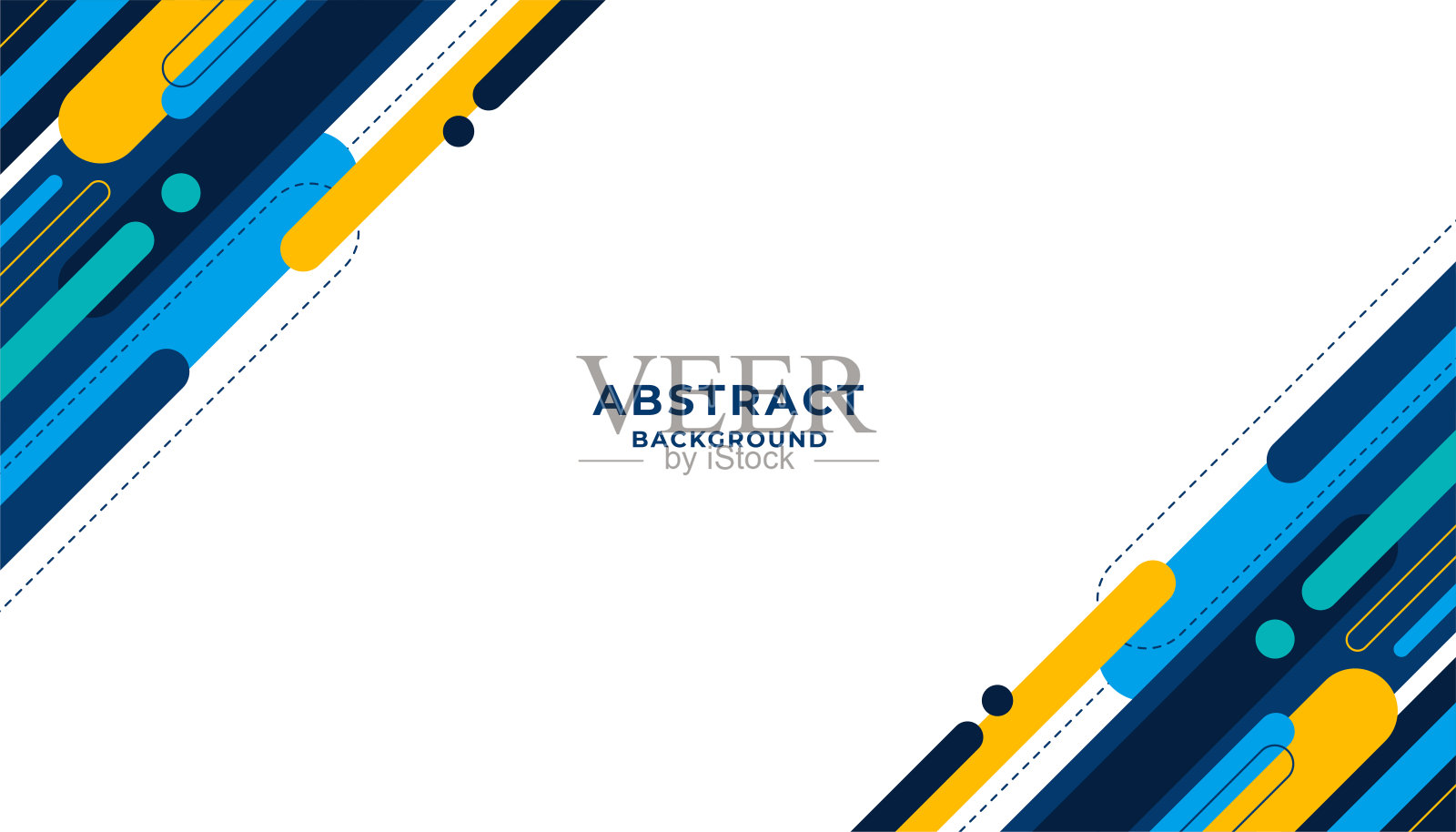 抽象背景与几何设计元素。矢量图插画图片素材