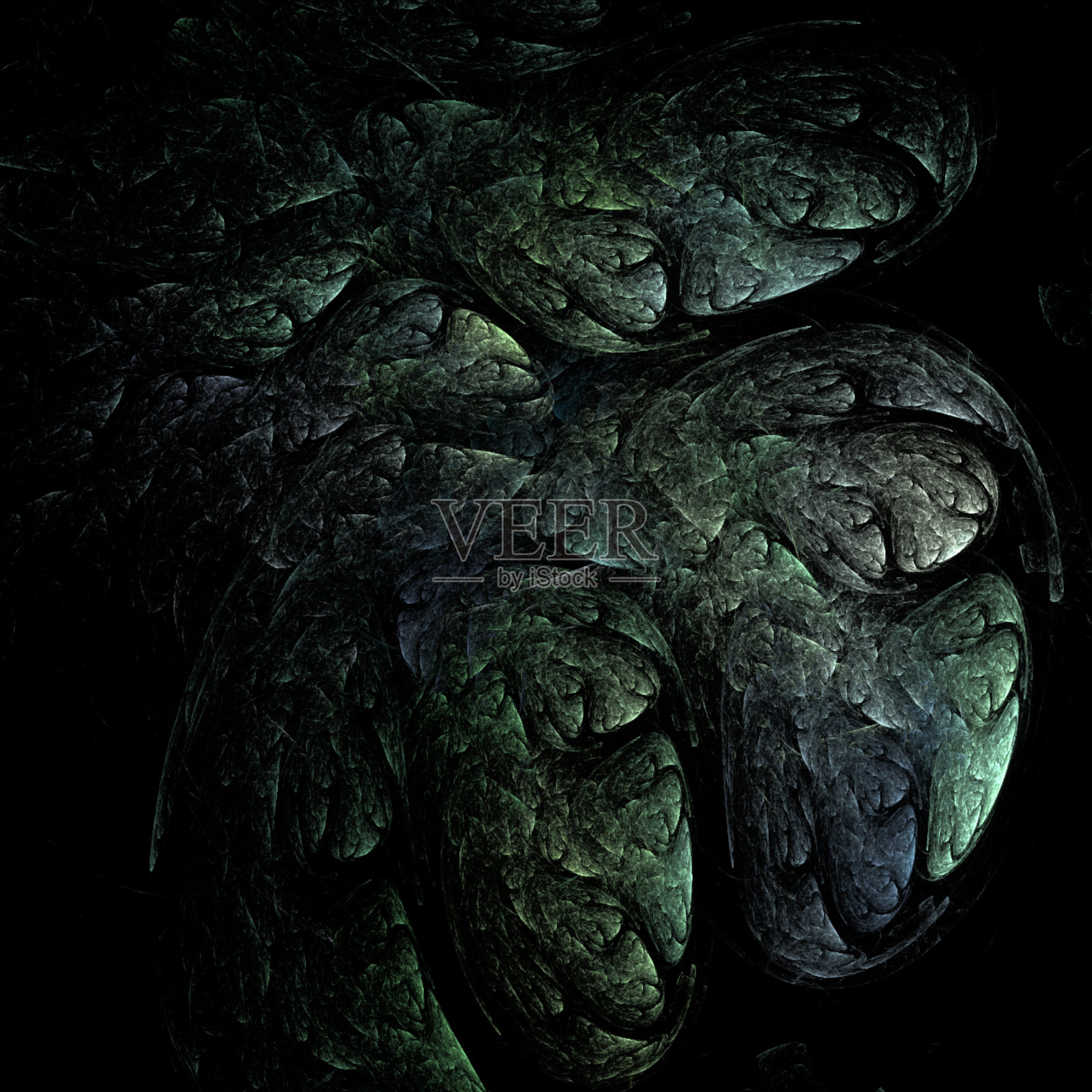 明亮的抽象线性背景绿色数字插画图片素材