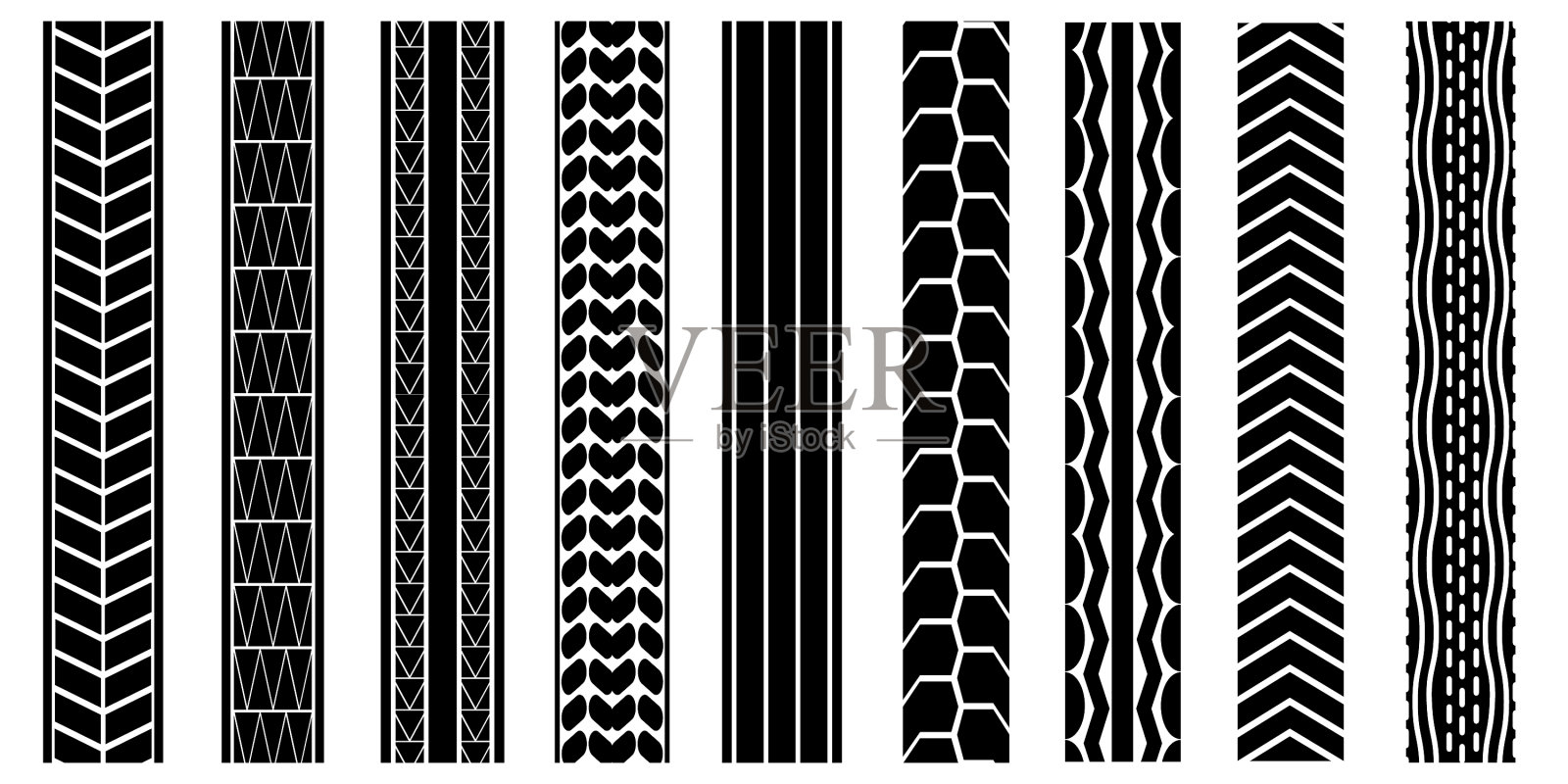 轮胎图案几何纹理垃圾纹理插画图片素材