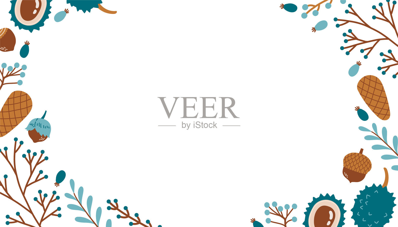 秋平设计背景落叶插画图片素材