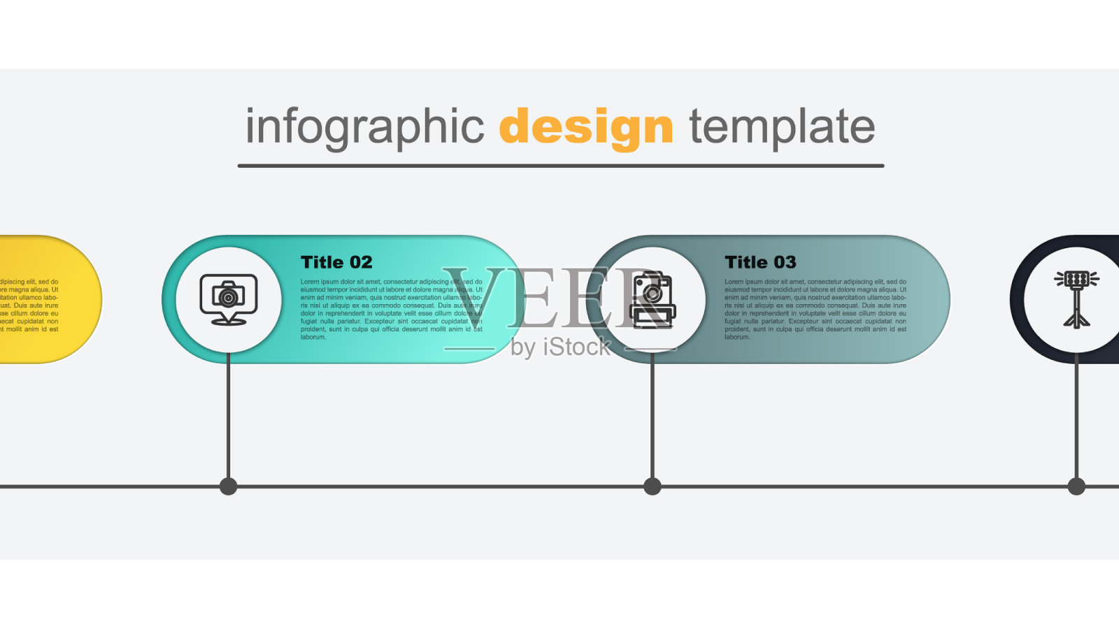 设置线工作室灯泡在软盒照片插画图片素材