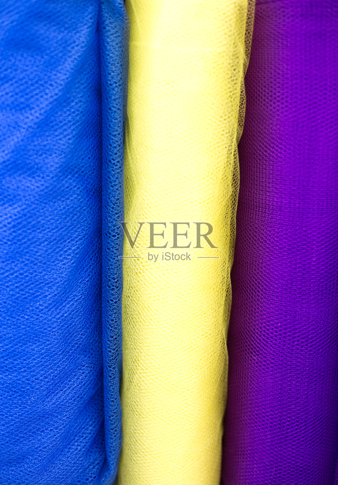 薄纱织物排列整齐(特写)照片摄影图片