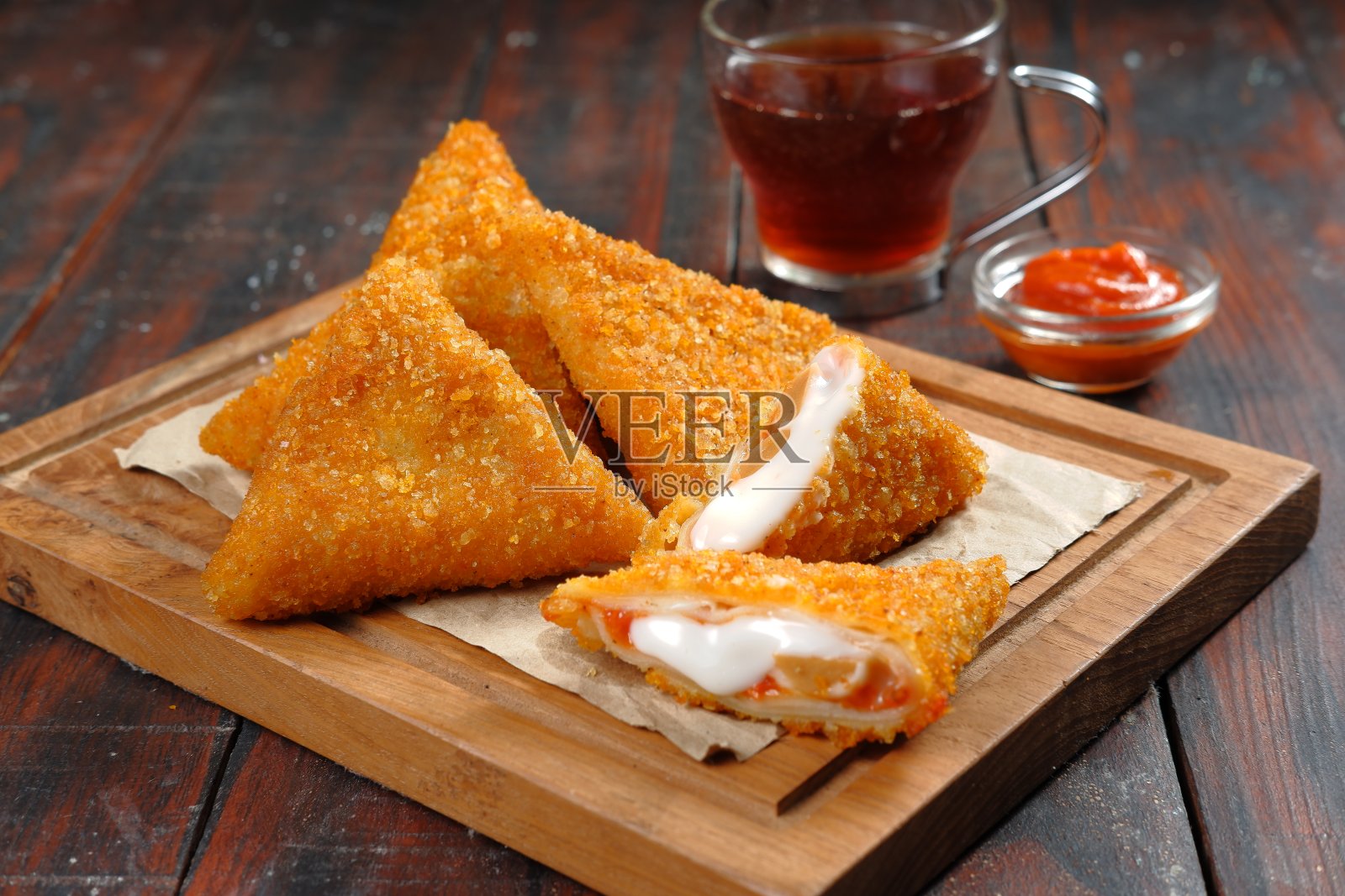 桌上食物的特写镜头照片摄影图片